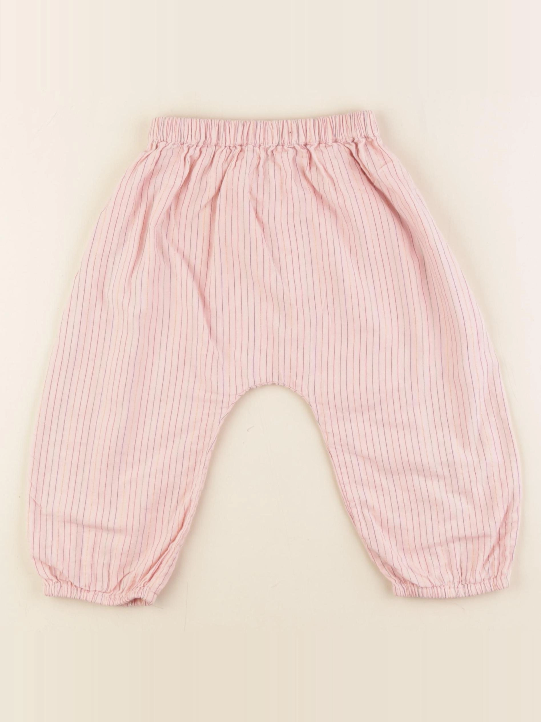 Bonheur du jour - sarouel rose - 1 an à 2 ans