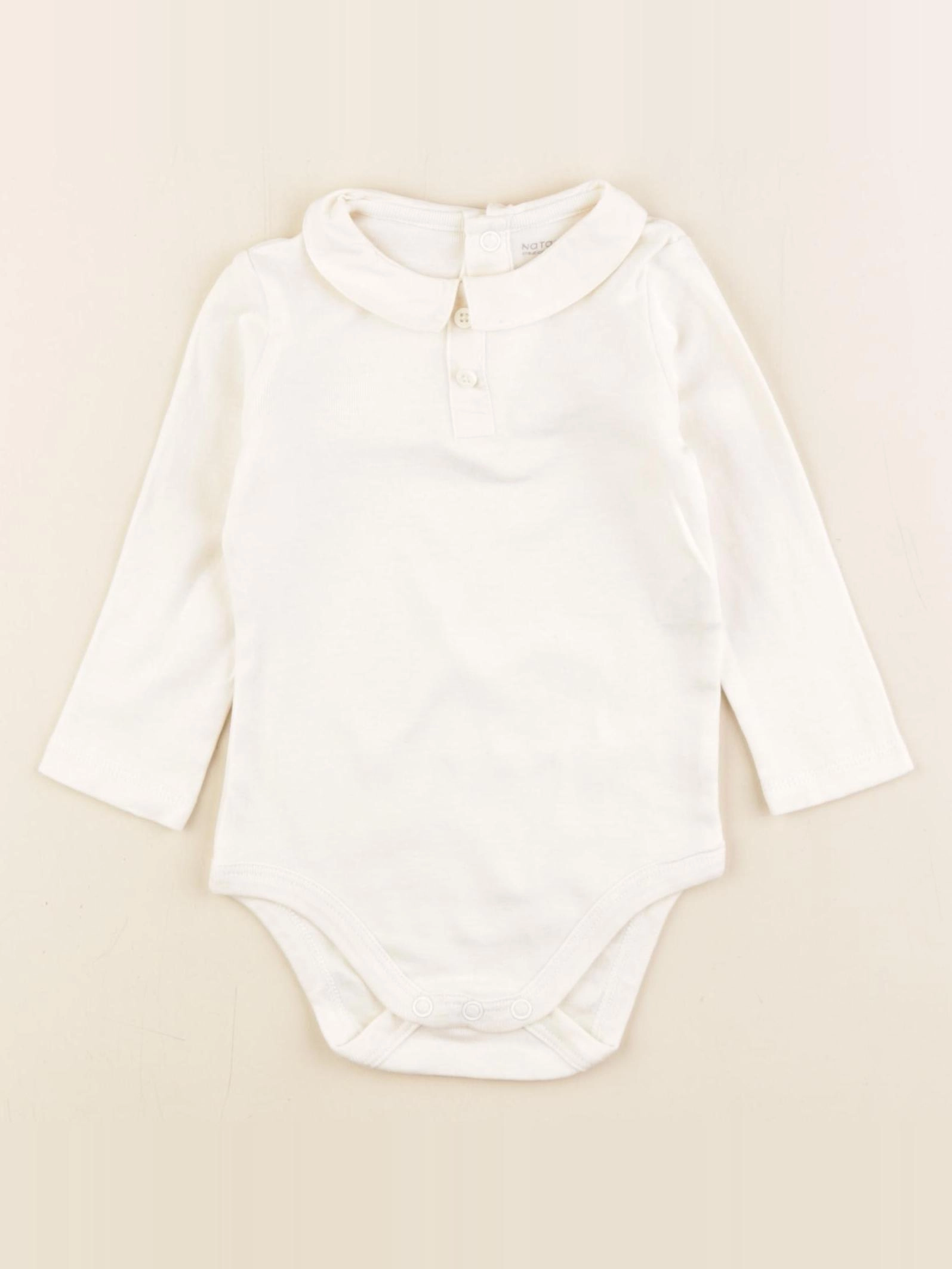 Natalys - body à col beige - 9 mois