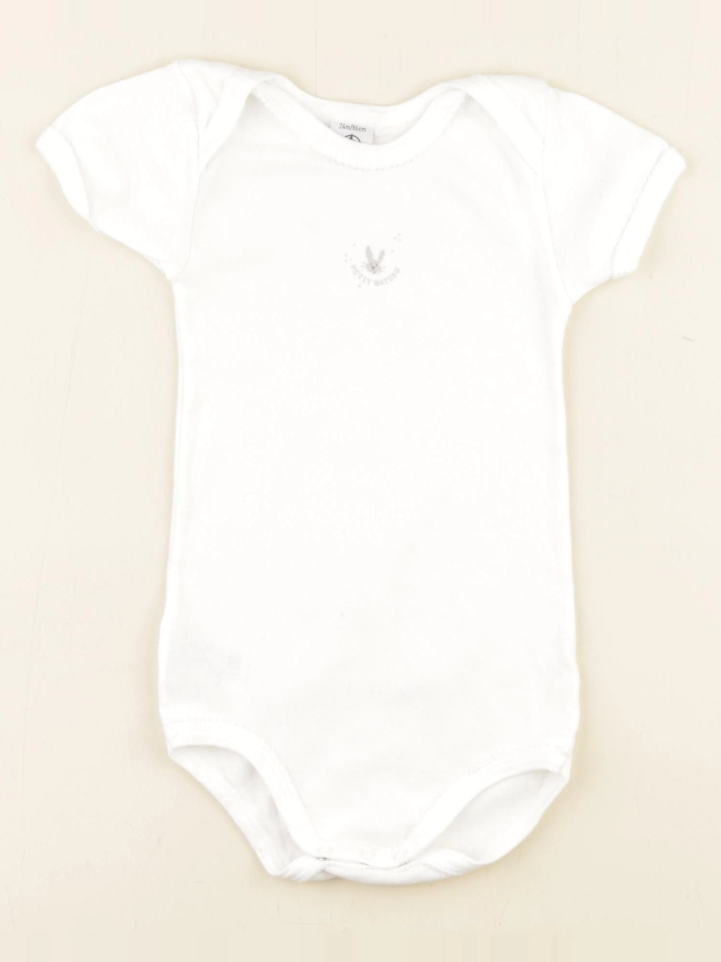 Petit Bateau - body blanc - 24 mois