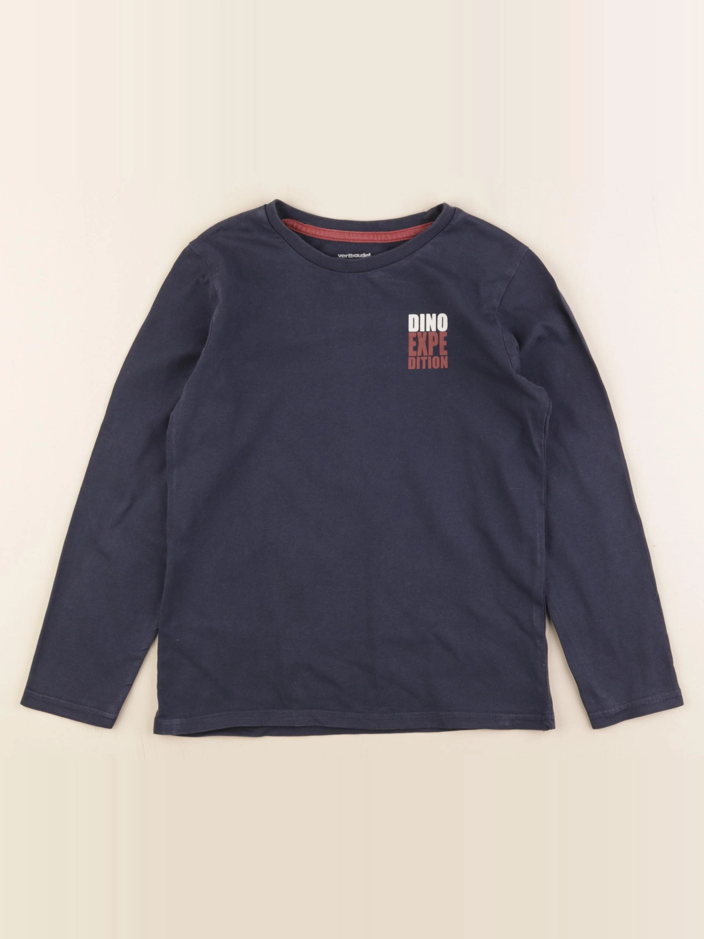 Vertbaudet - tee-shirt bleu - 8 ans