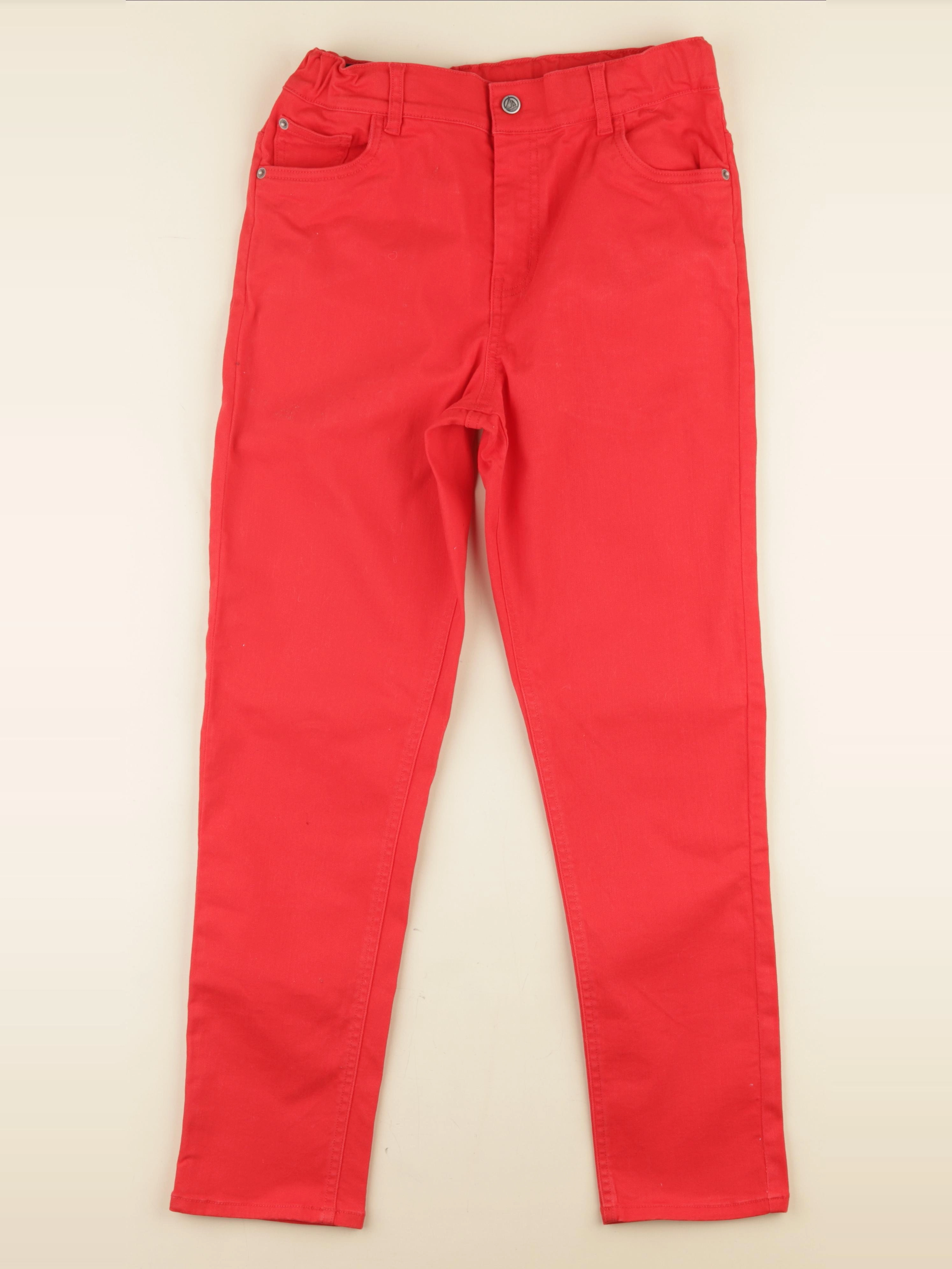 Petit Bateau - jean rouge - 12 ans