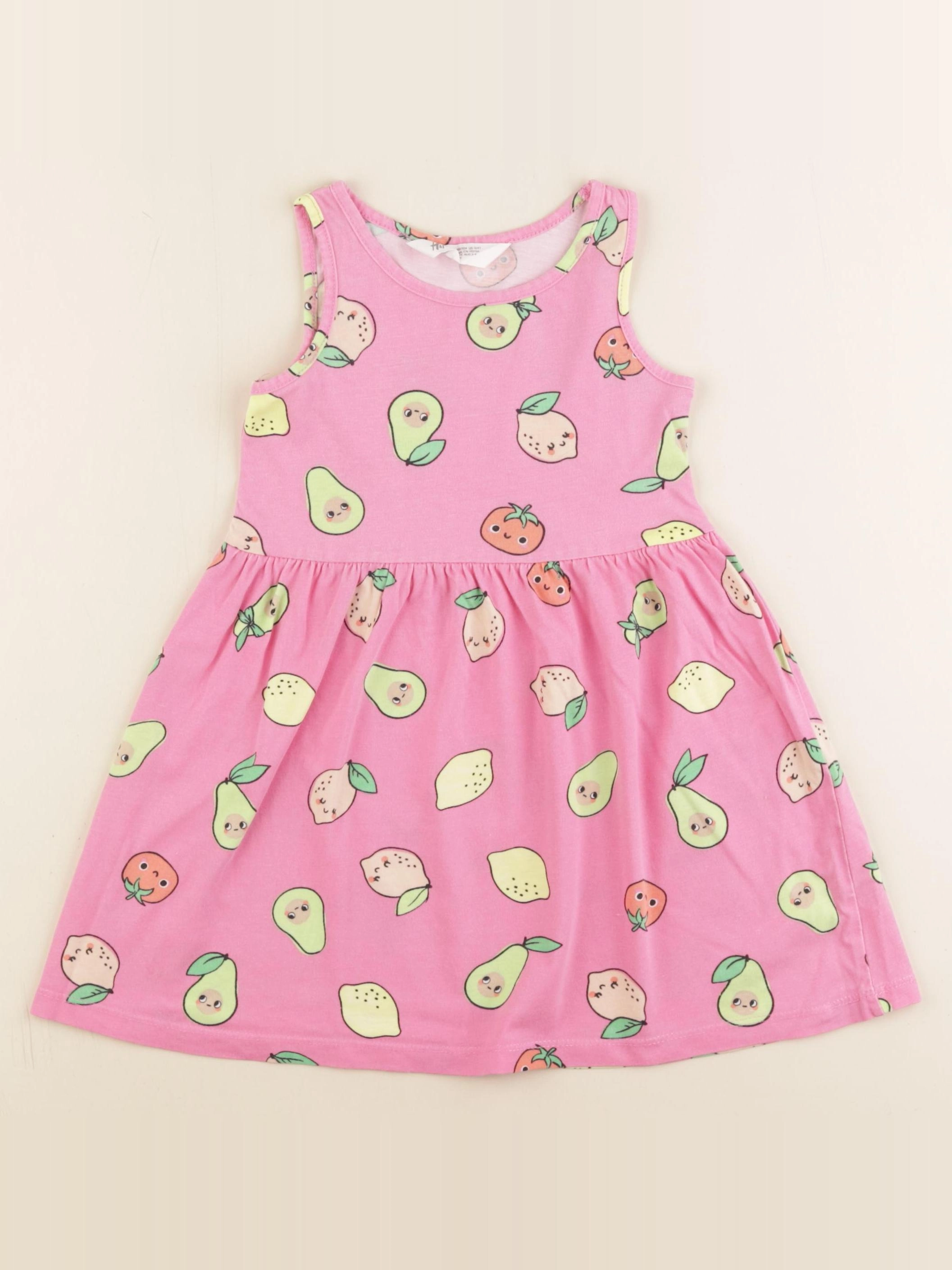 H&M - robe rose - 2/4 ans