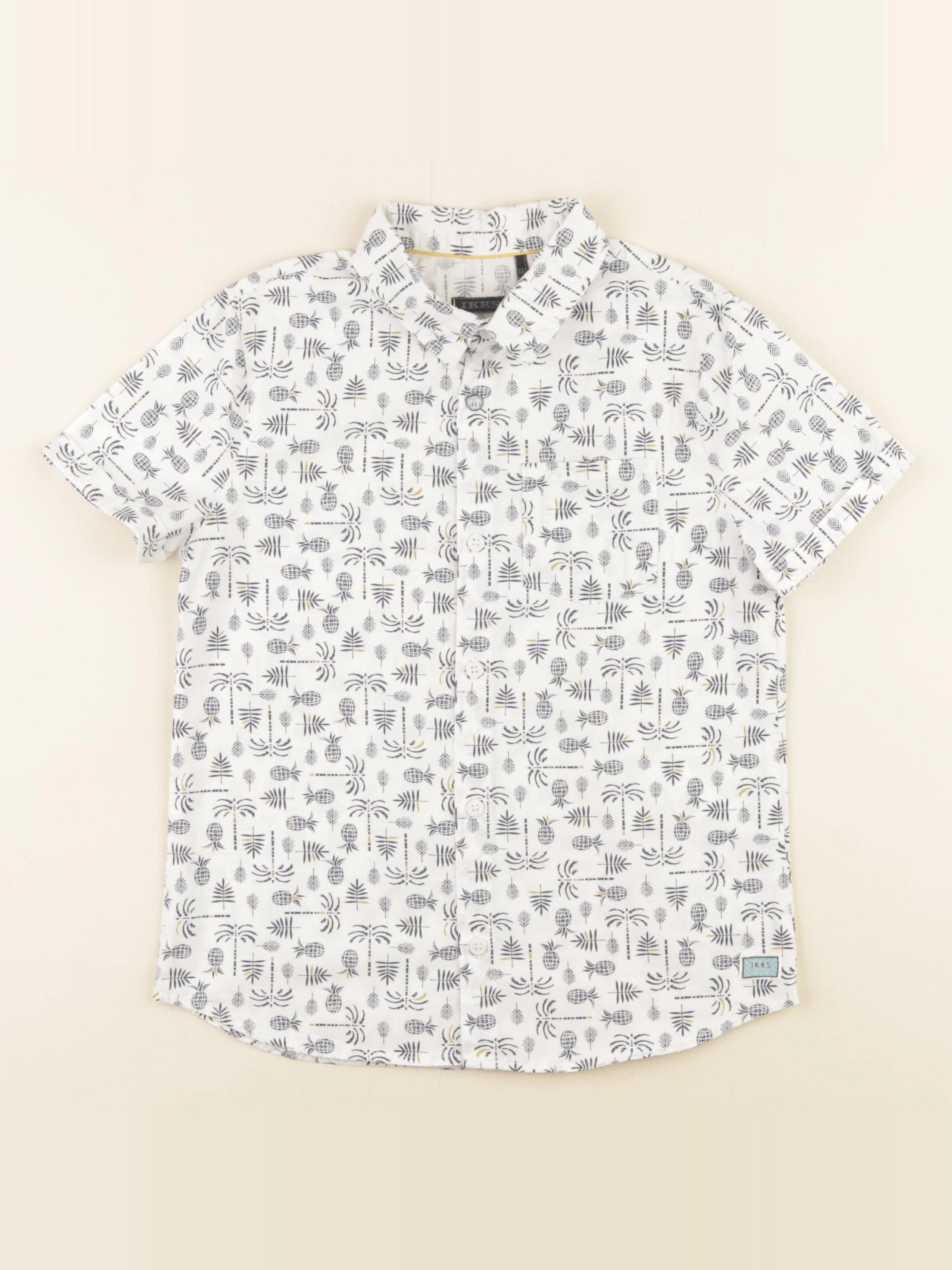 IKKS - chemise blanc, bleu - 8 ans