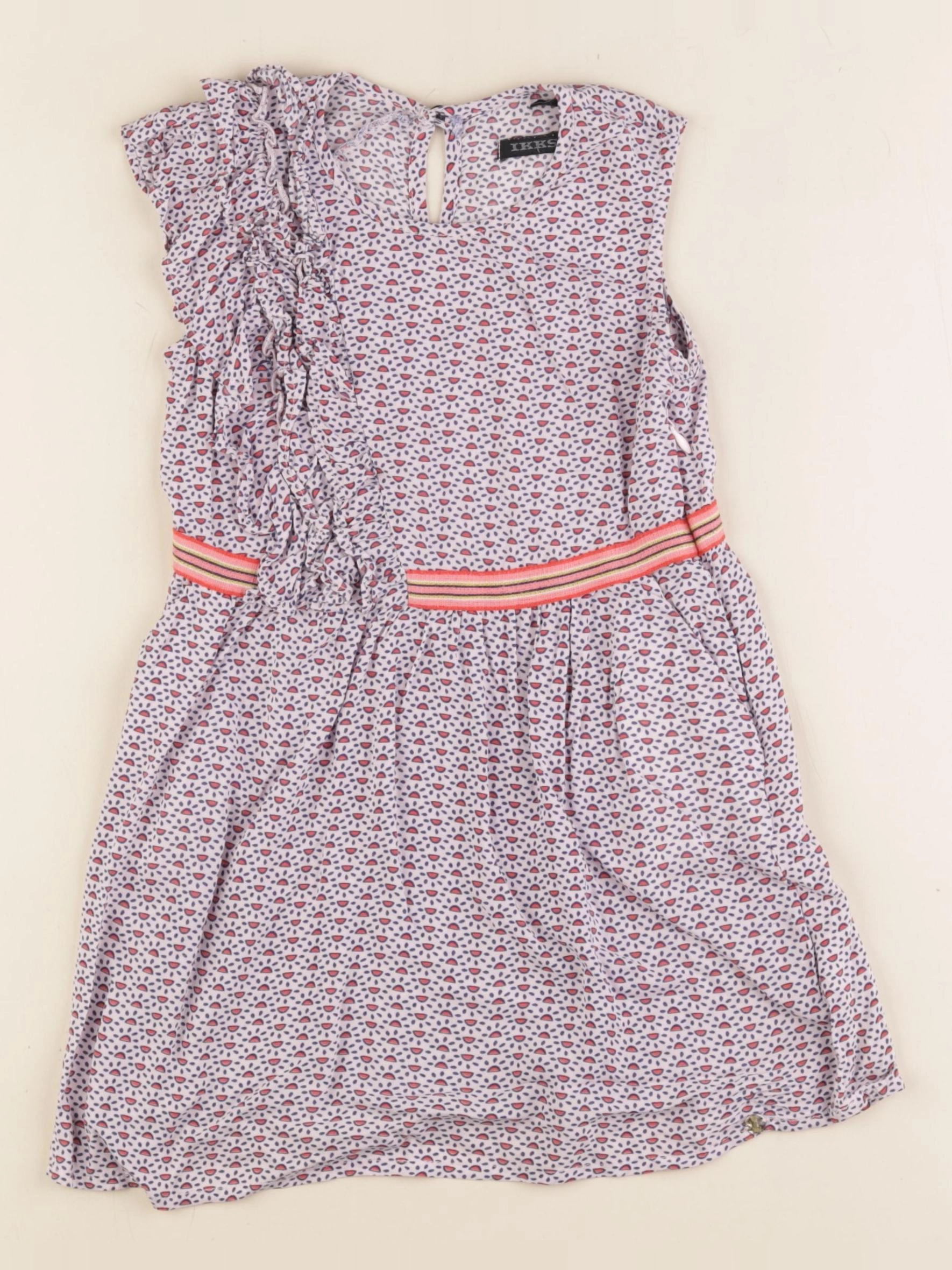 IKKS - robe rose, violet - 3 ans