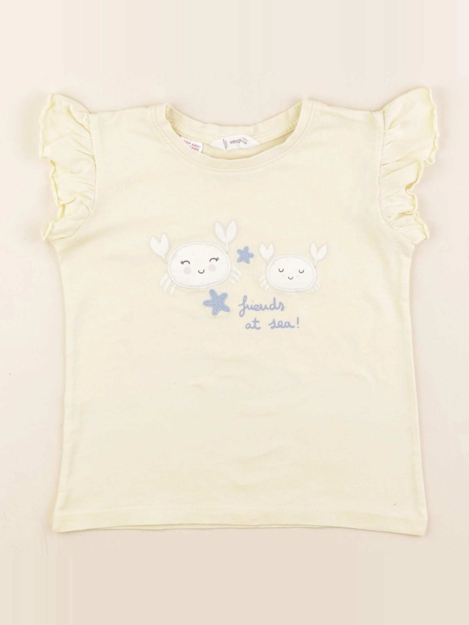 Mango - tee-shirt jaune - 3/4 ans
