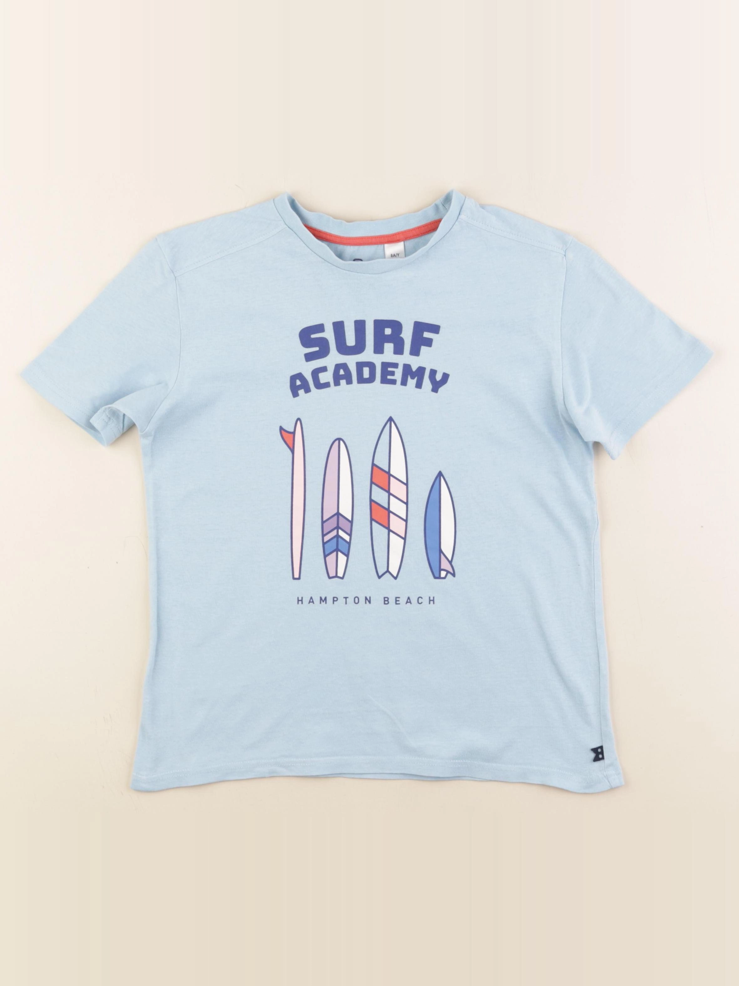 Okaidi - tee-shirt bleu - 8 ans