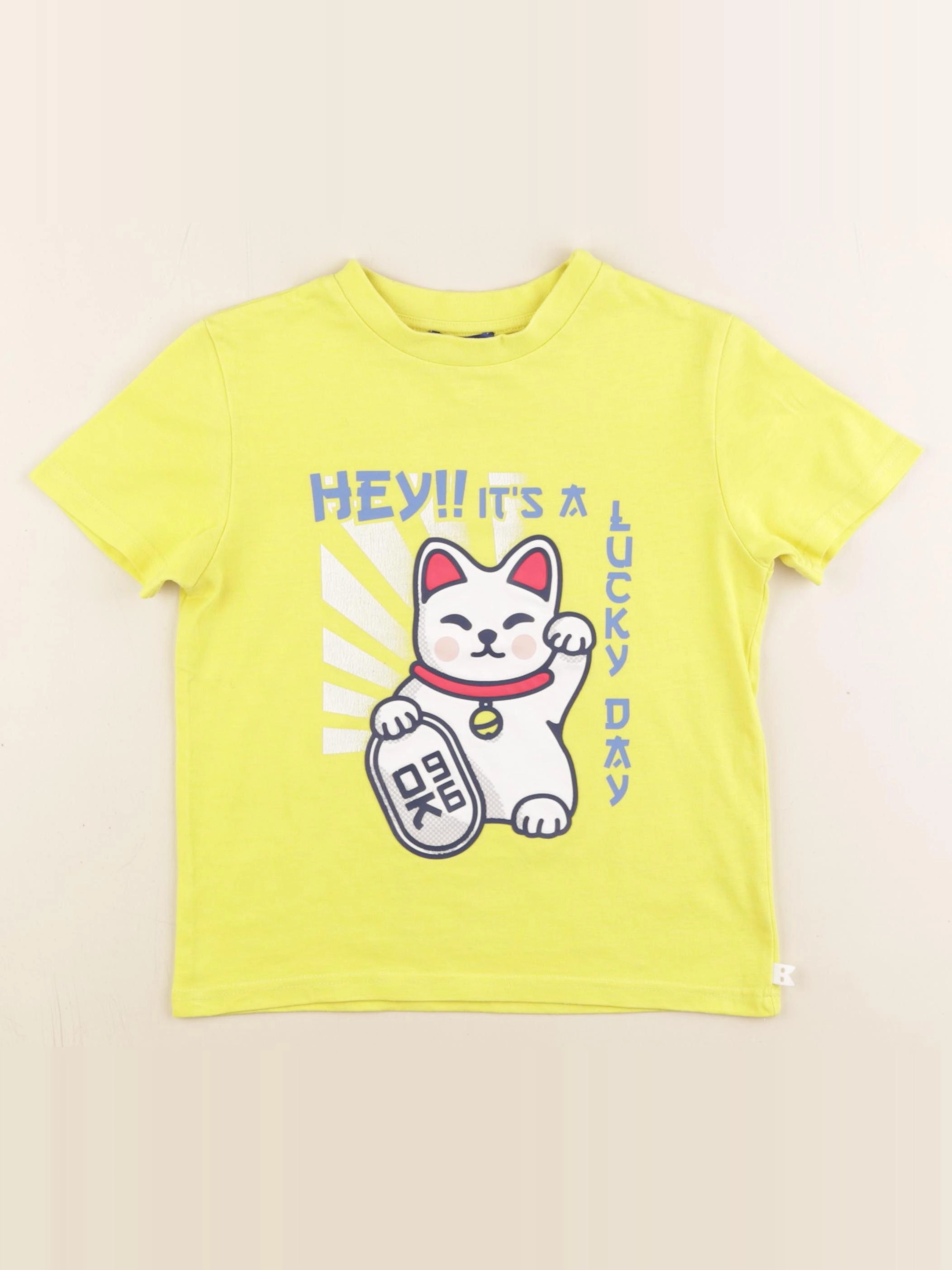 Okaidi - tee-shirt jaune - 4 ans