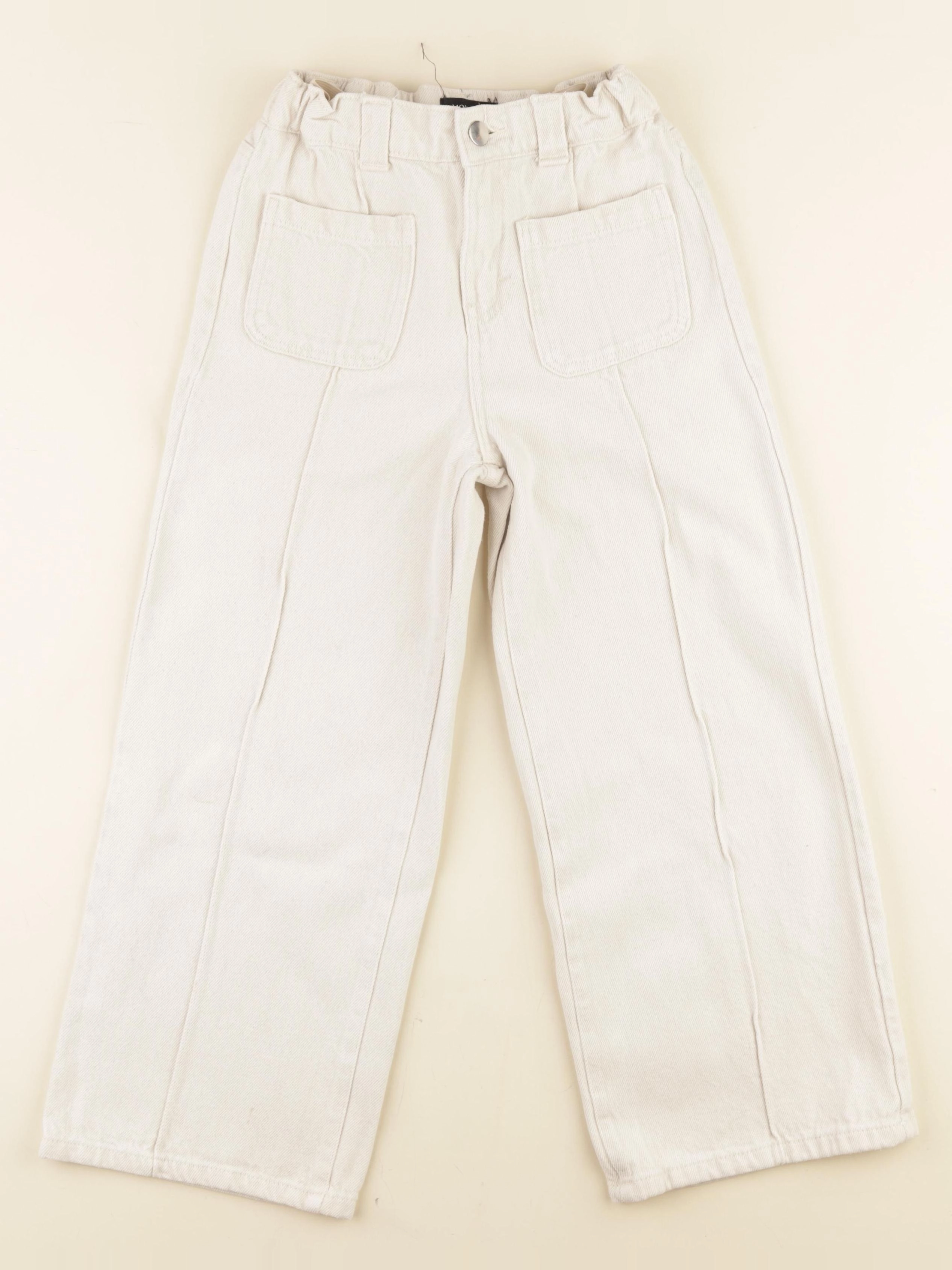 Monoprix - pantalon beige - 10 ans