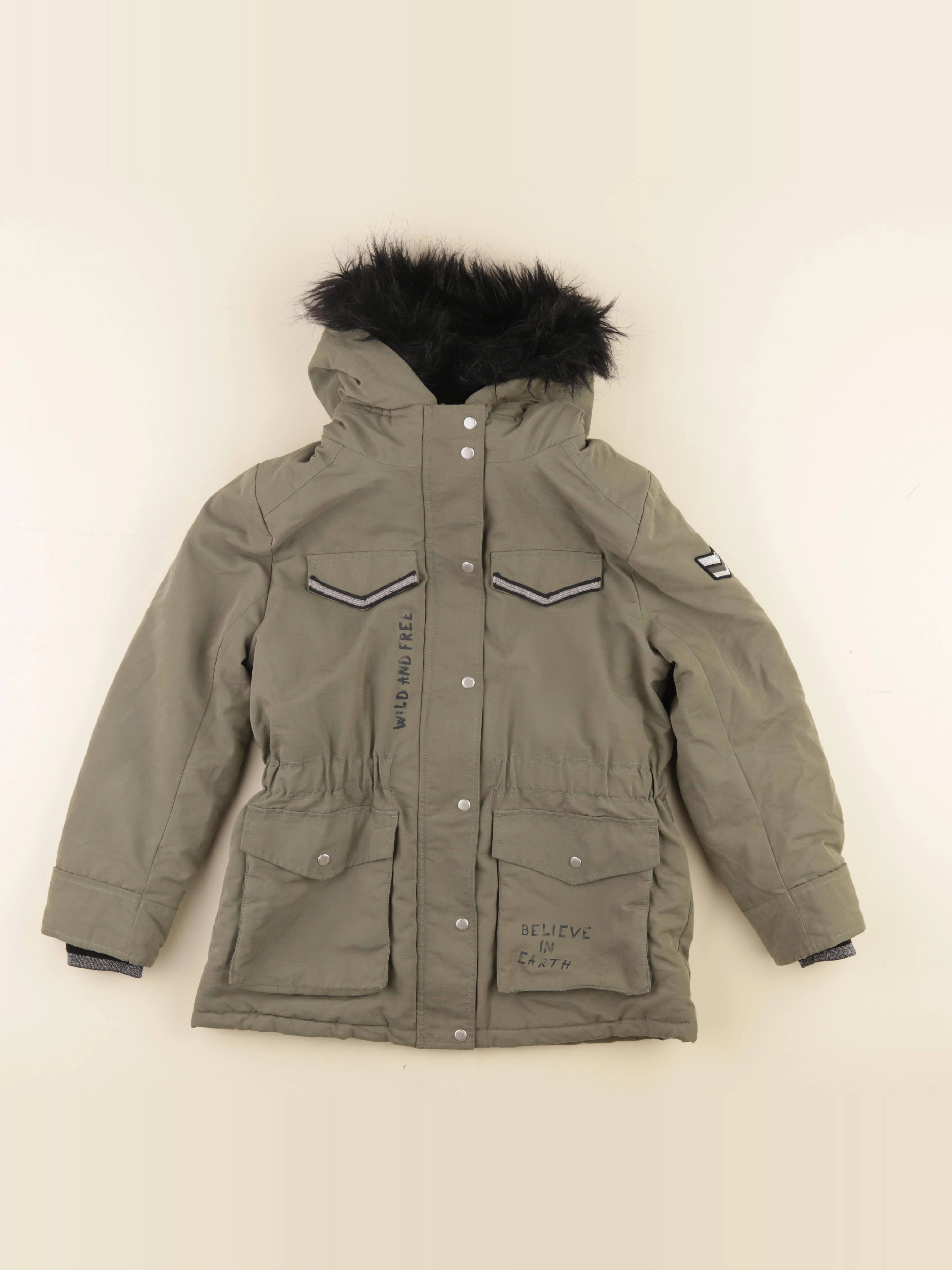 IKKS - parka vert - 10 ans
