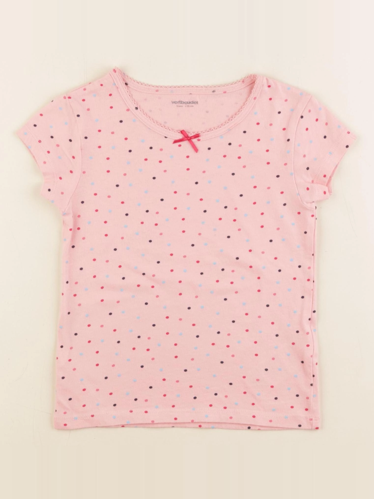 Vertbaudet - maillot de corps rose - 5 ans