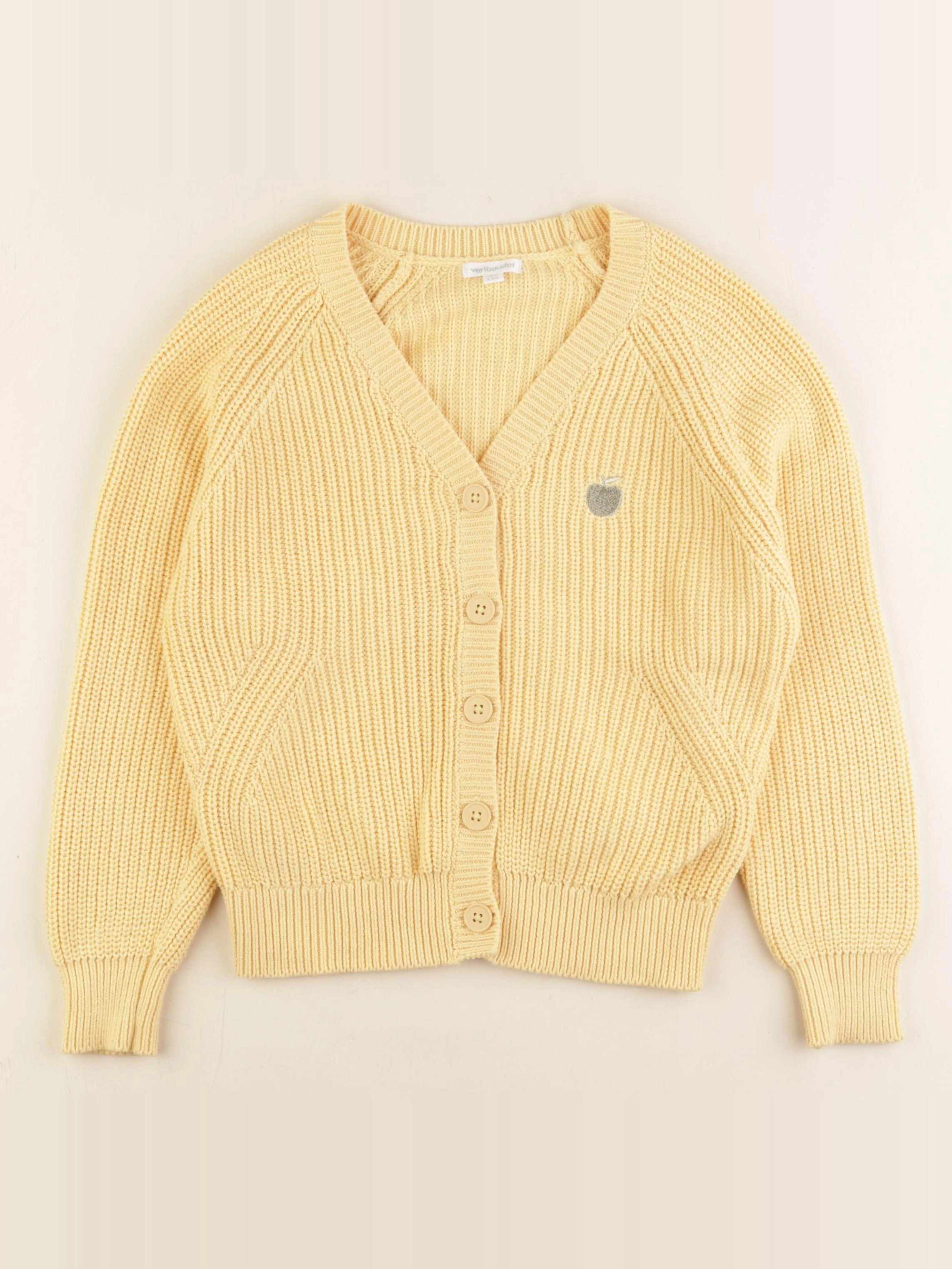 Vertbaudet - gilet jaune - 6 ans