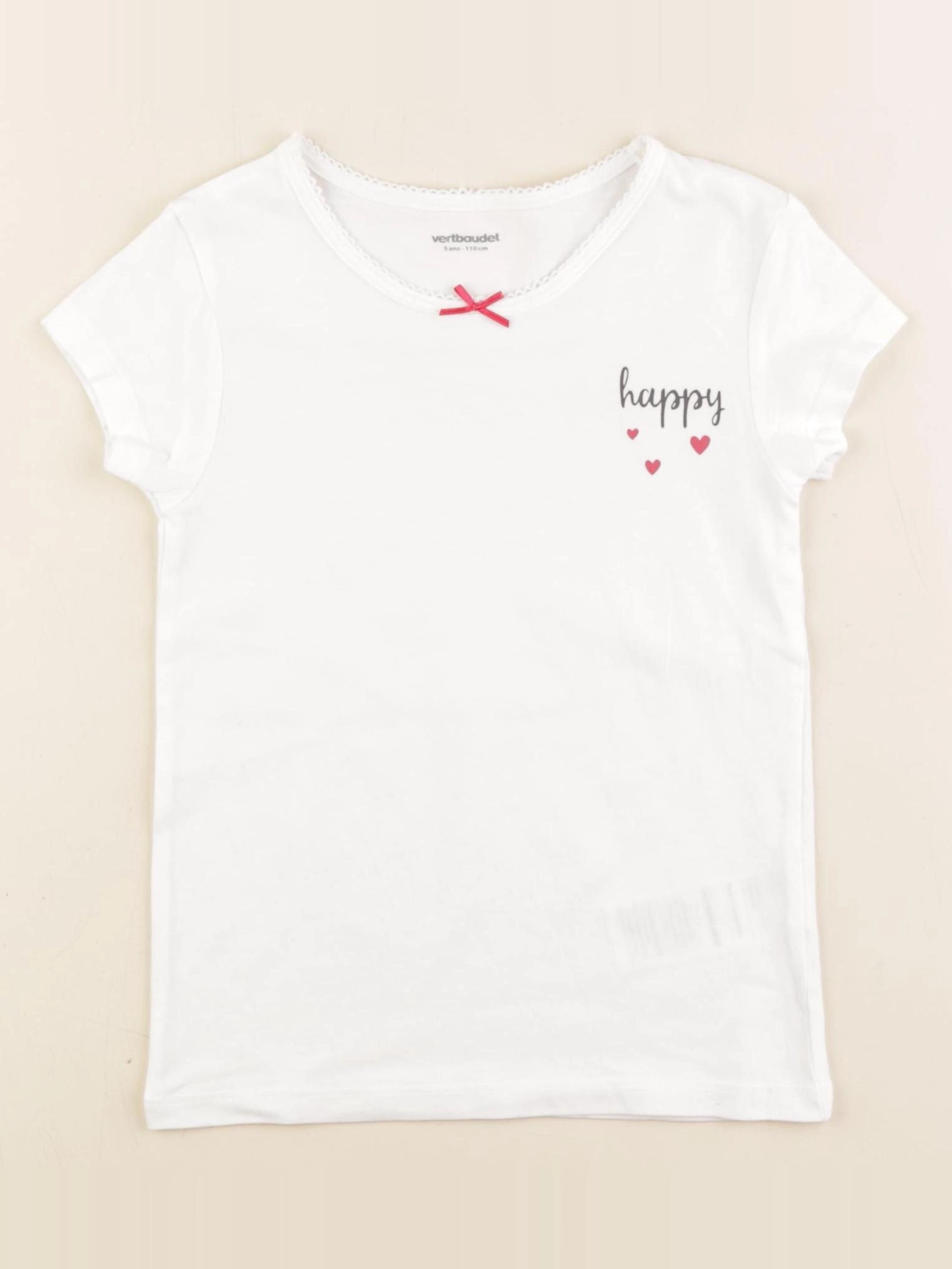 Vertbaudet - maillot de corps blanc - 5 ans