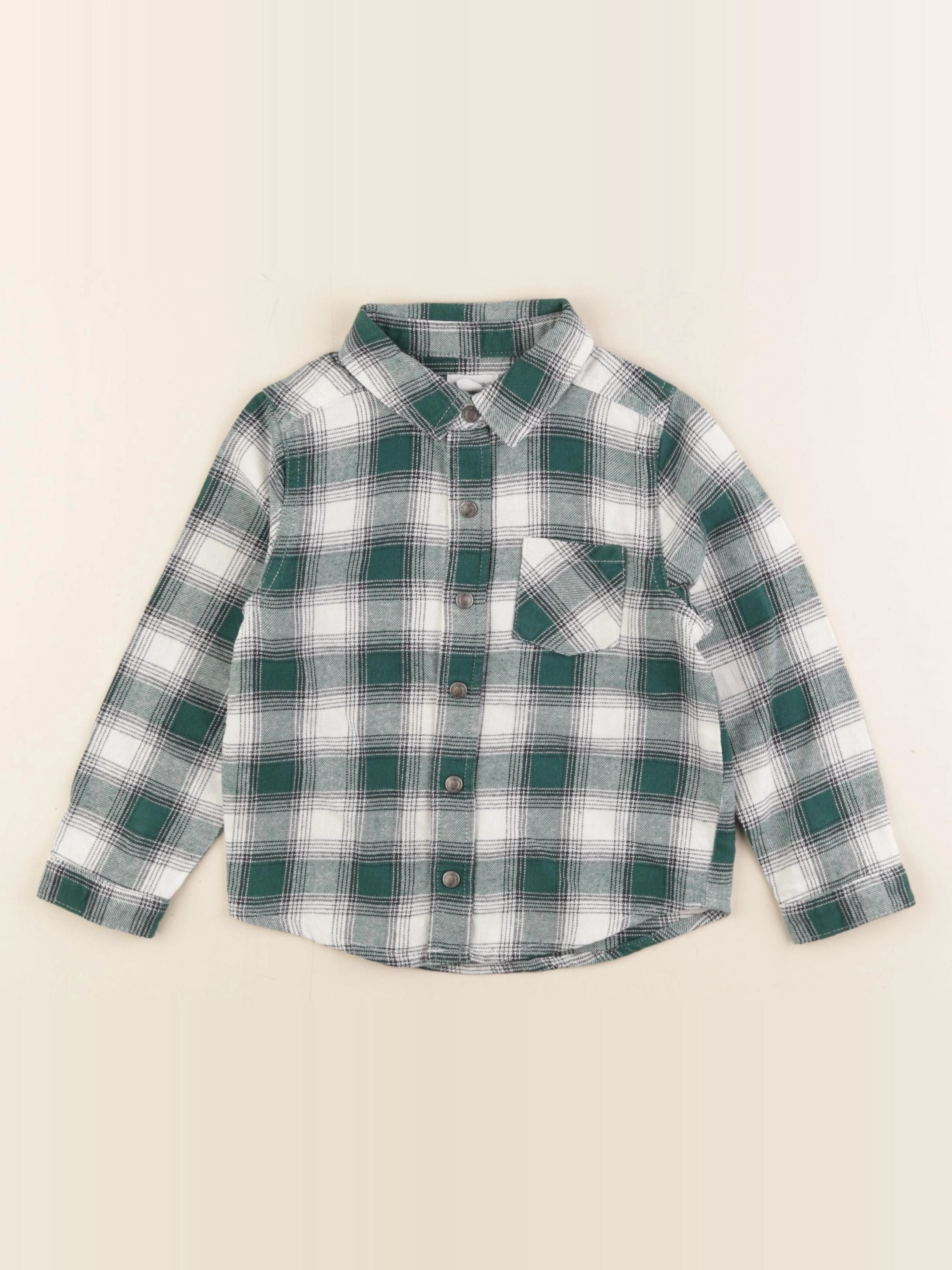 Vertbaudet - chemise vert - 36 mois