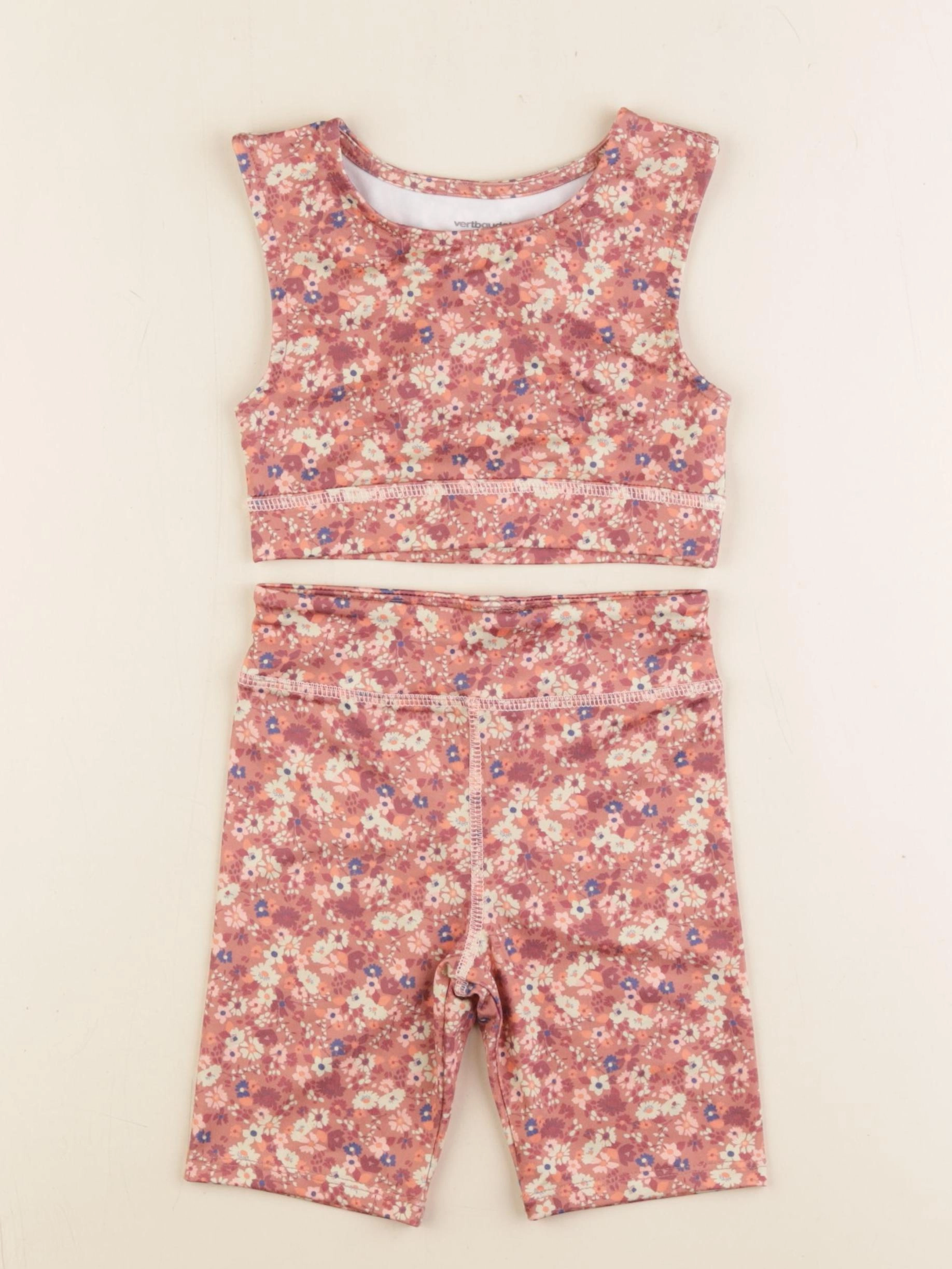 Vertbaudet - ensemble rose - 5 ans