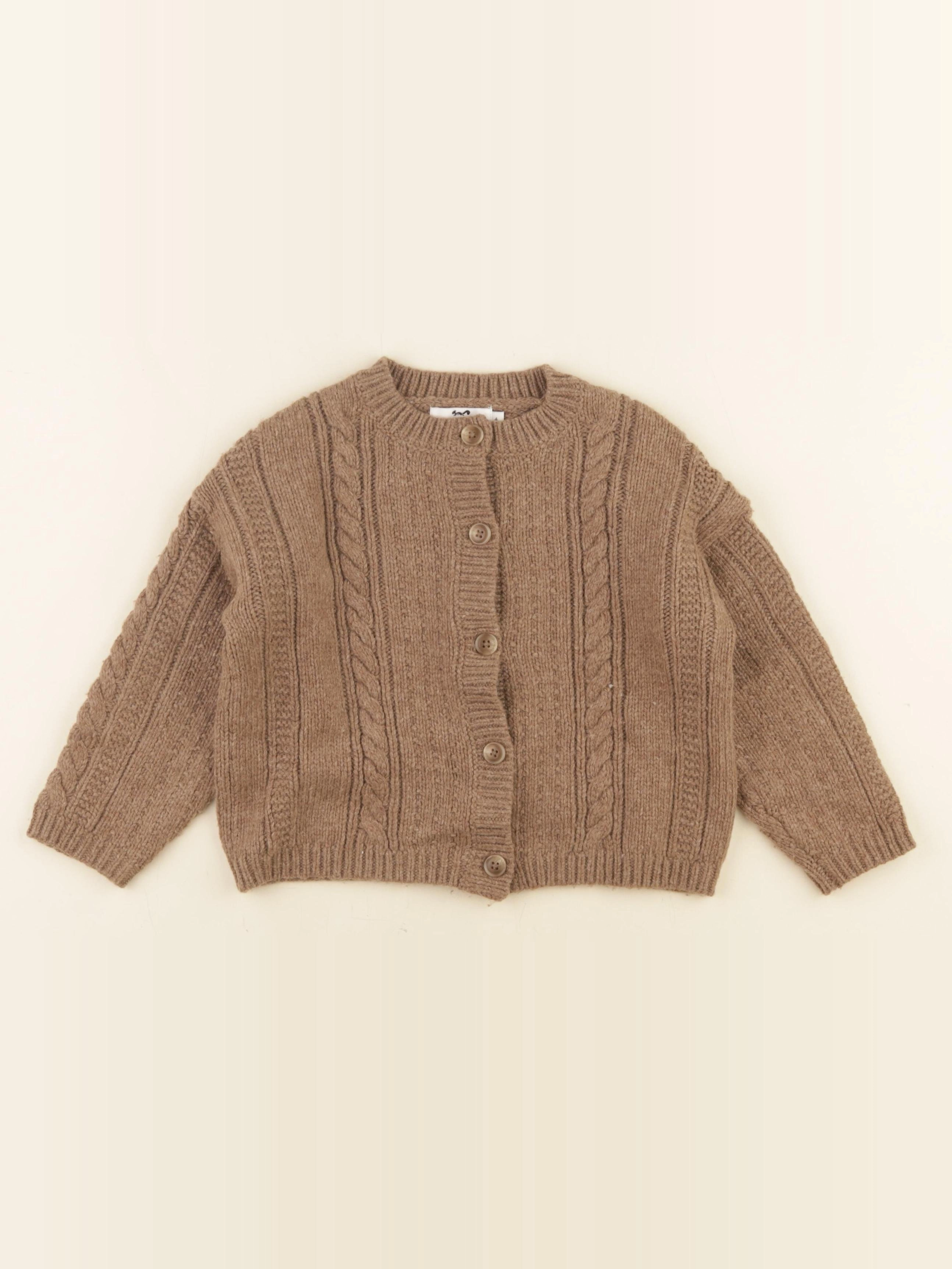 Cyrillus - gilet marron - 4 ans