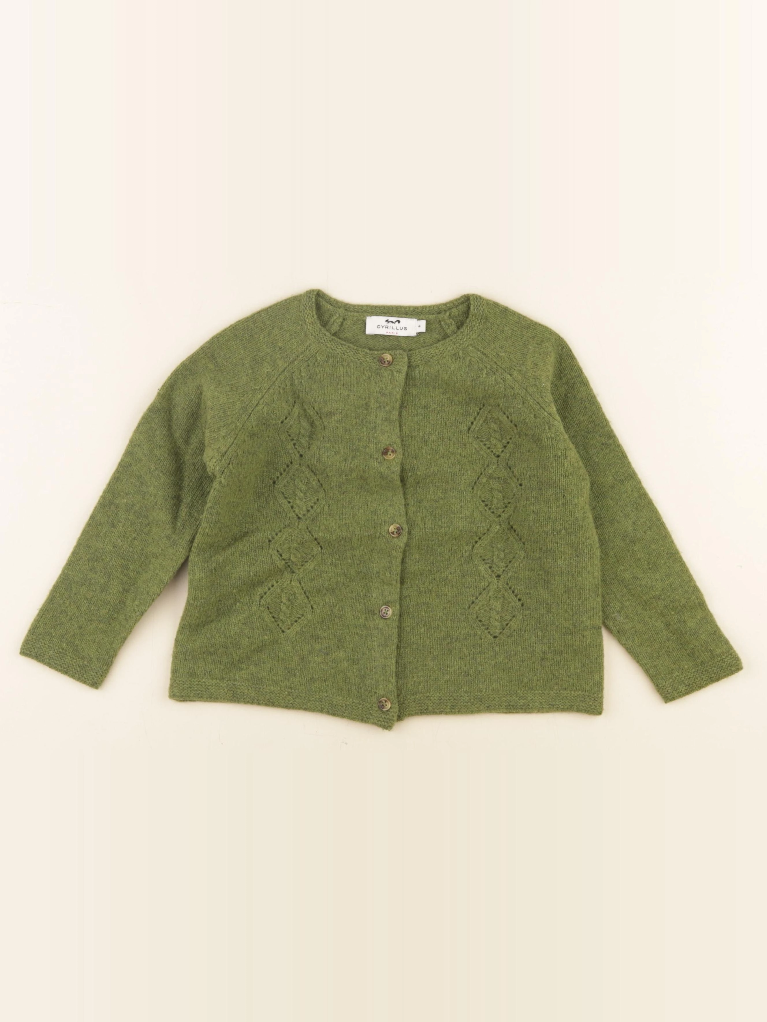 Cyrillus - gilet vert - 4 ans