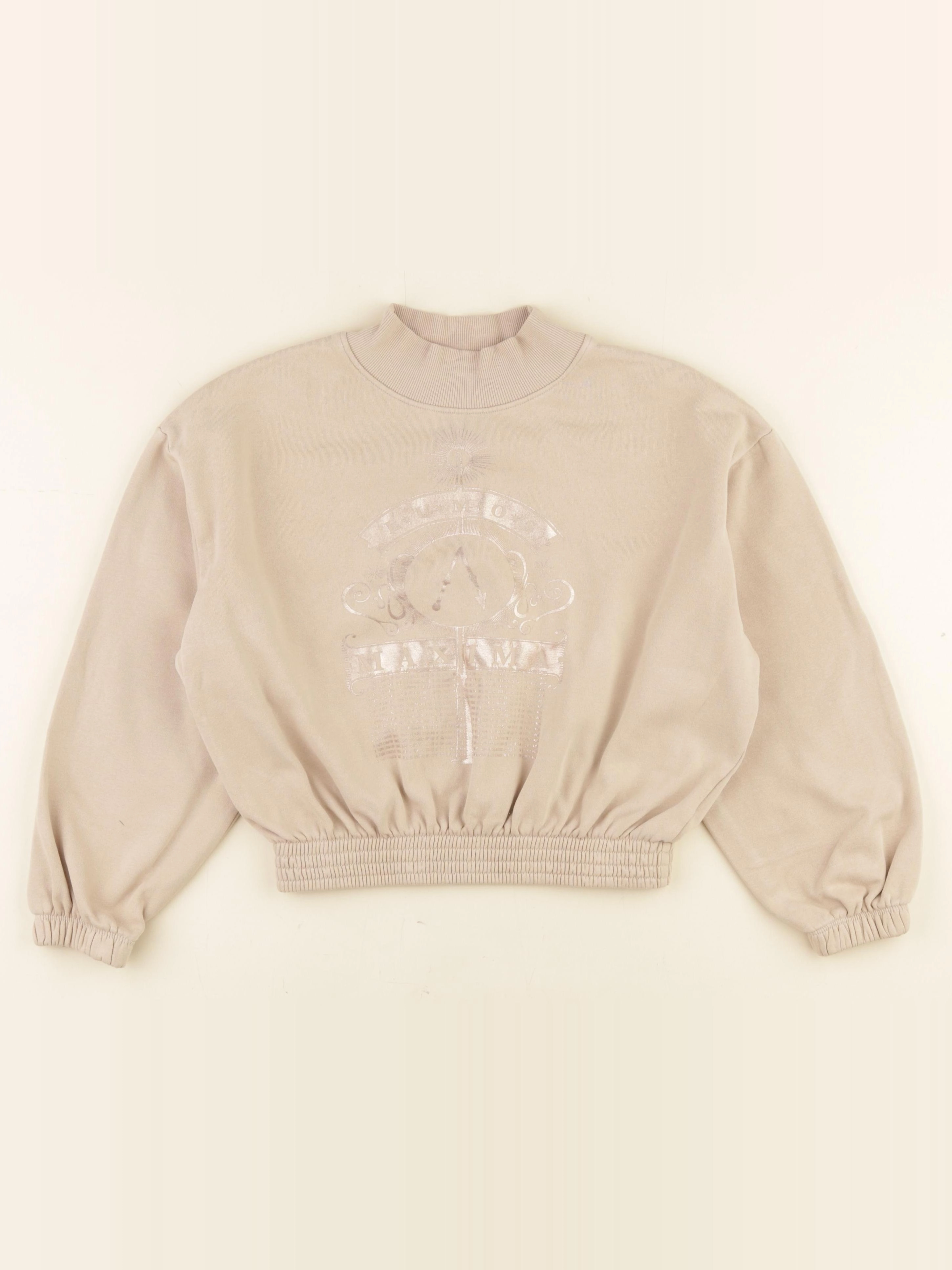 H&M - sweat beige - 8/10 ans