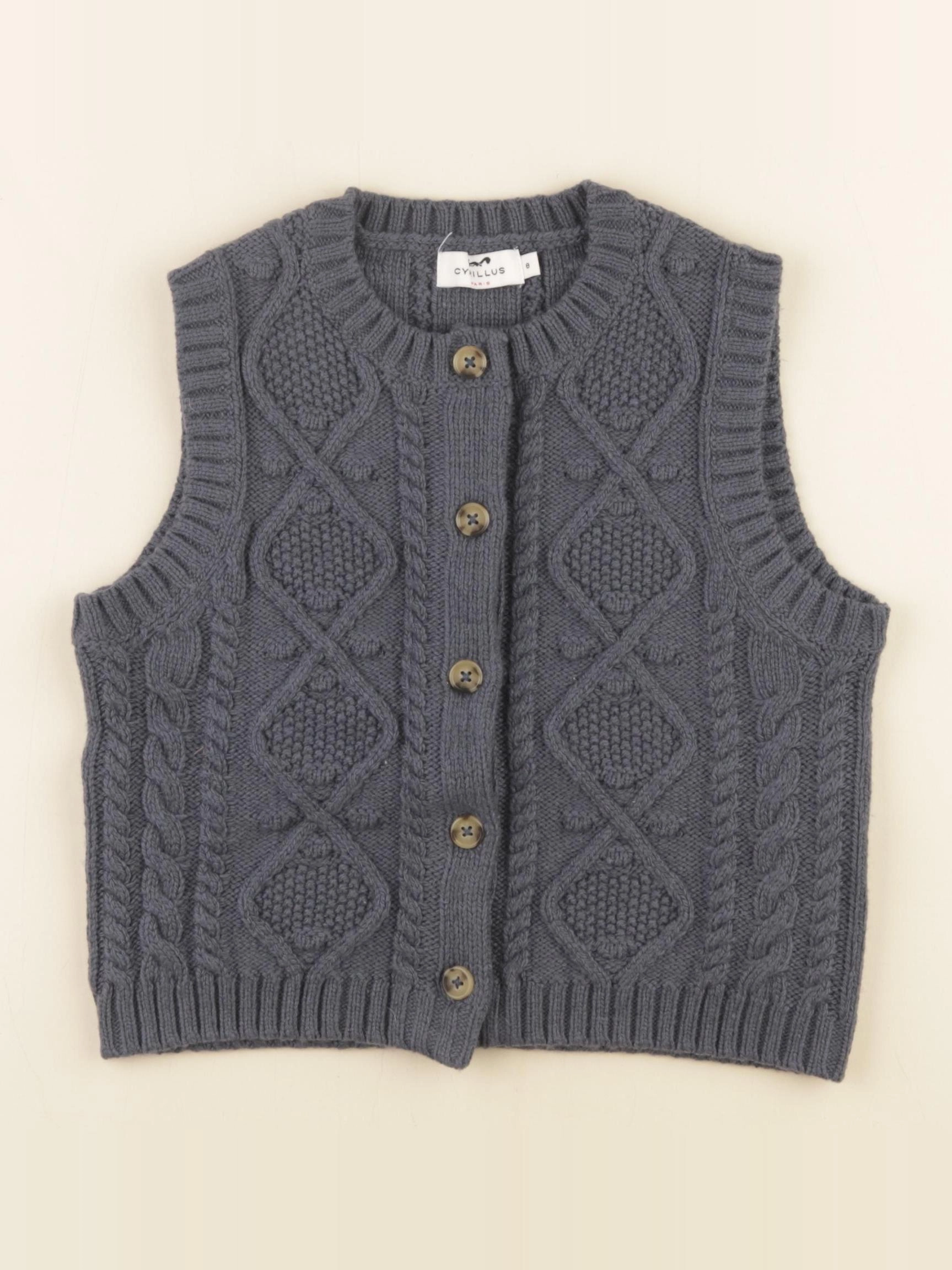 Cyrillus - gilet bleu - 8 ans