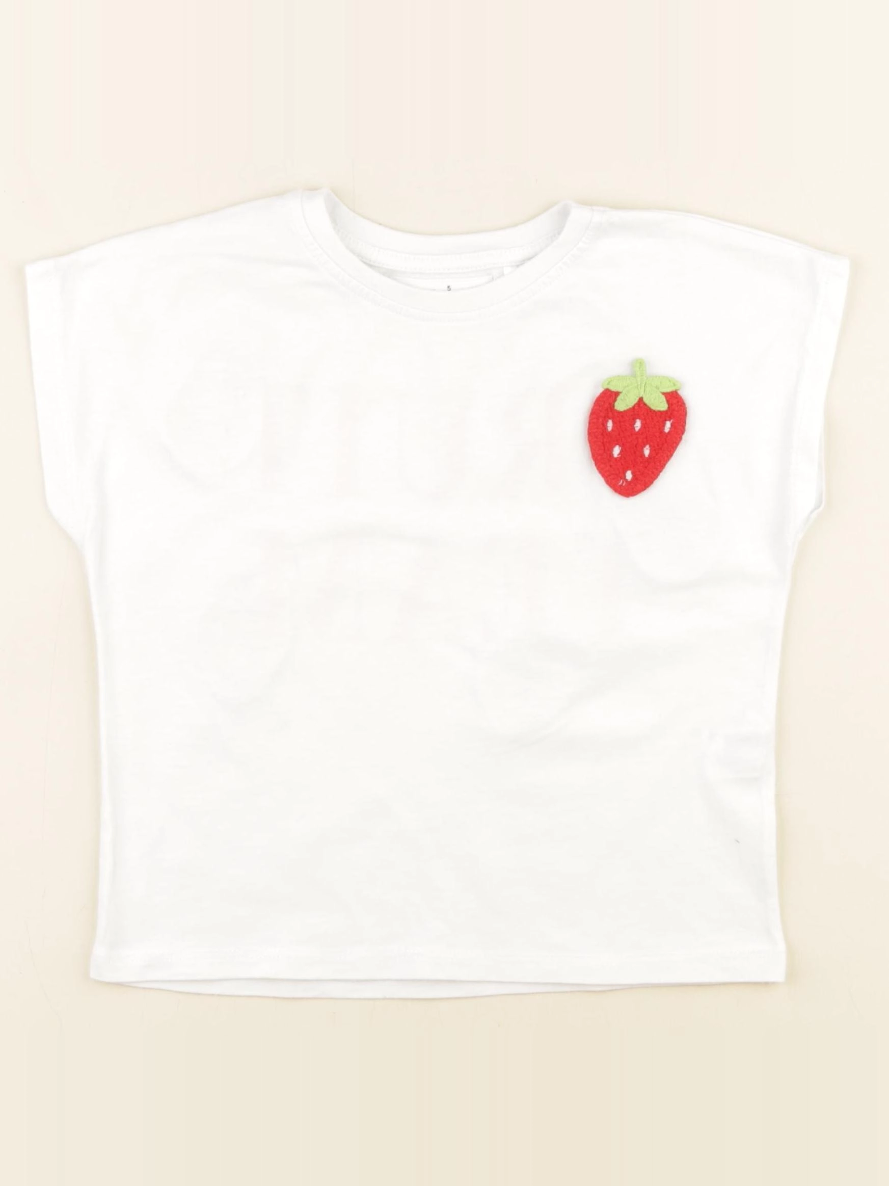 Zara - tee-shirt imprimé au dos blanc - 5 ans