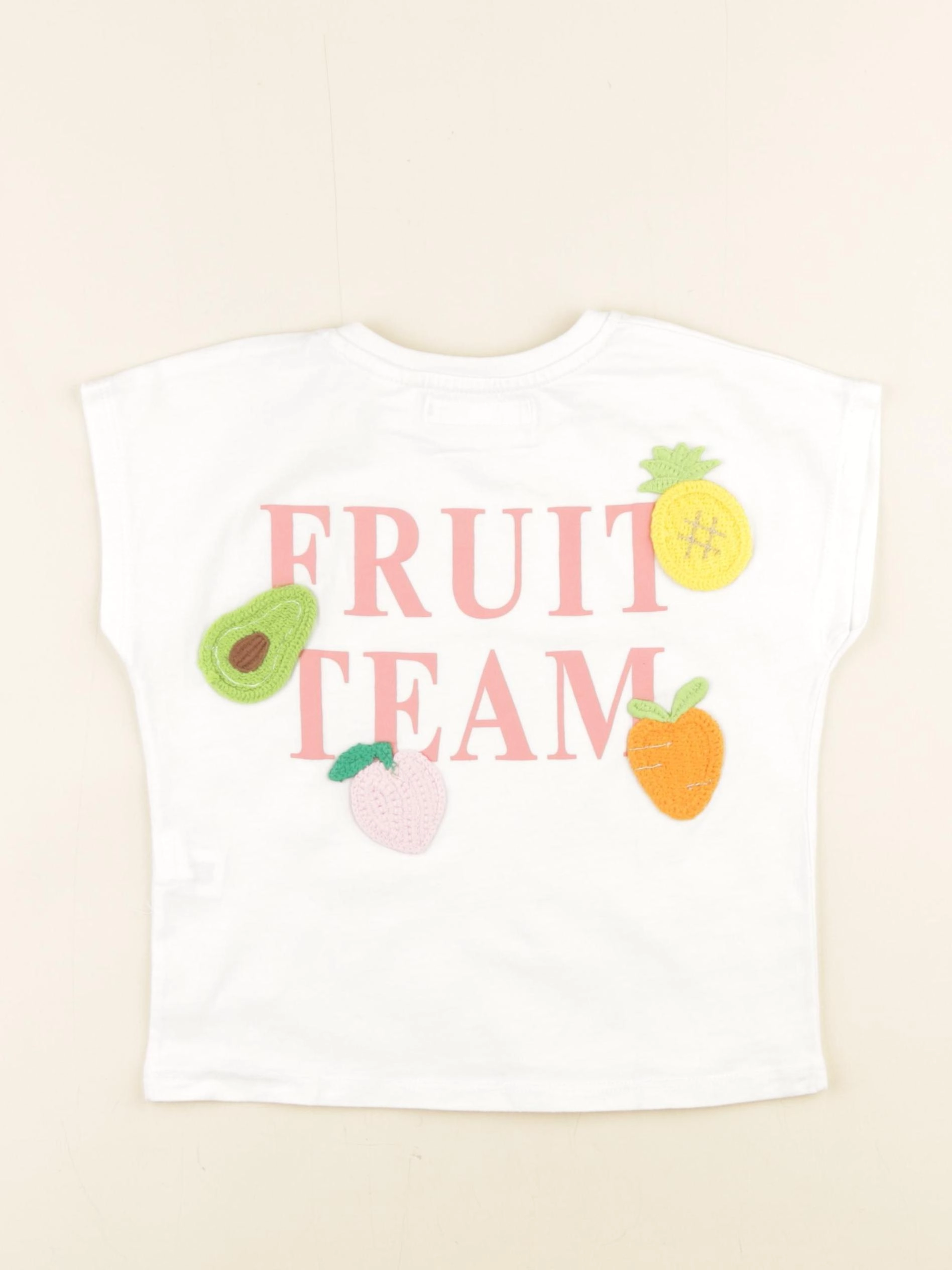 Zara - tee-shirt imprimé au dos blanc - 5 ans