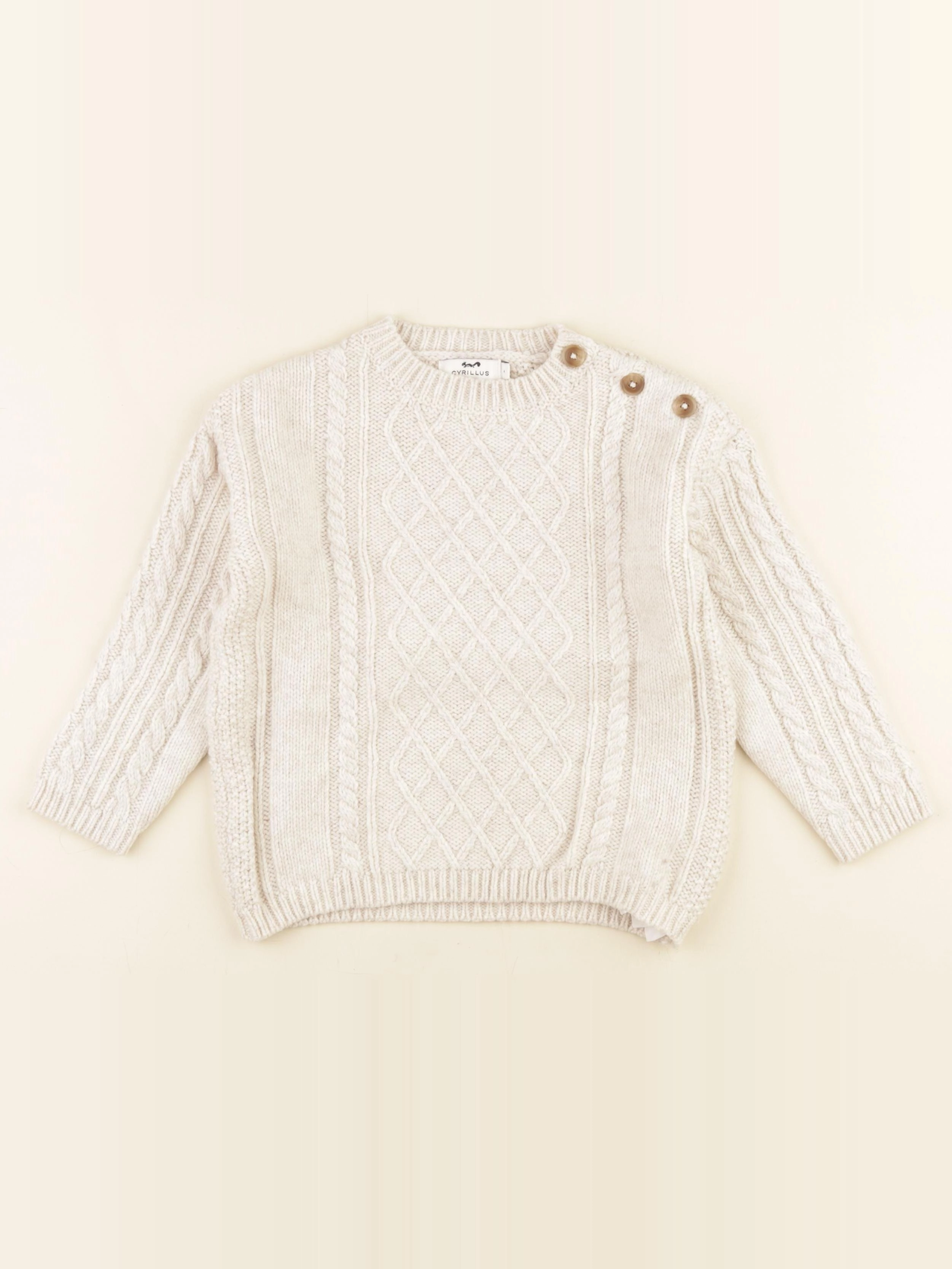 Cyrillus - pull beige - 5 ans