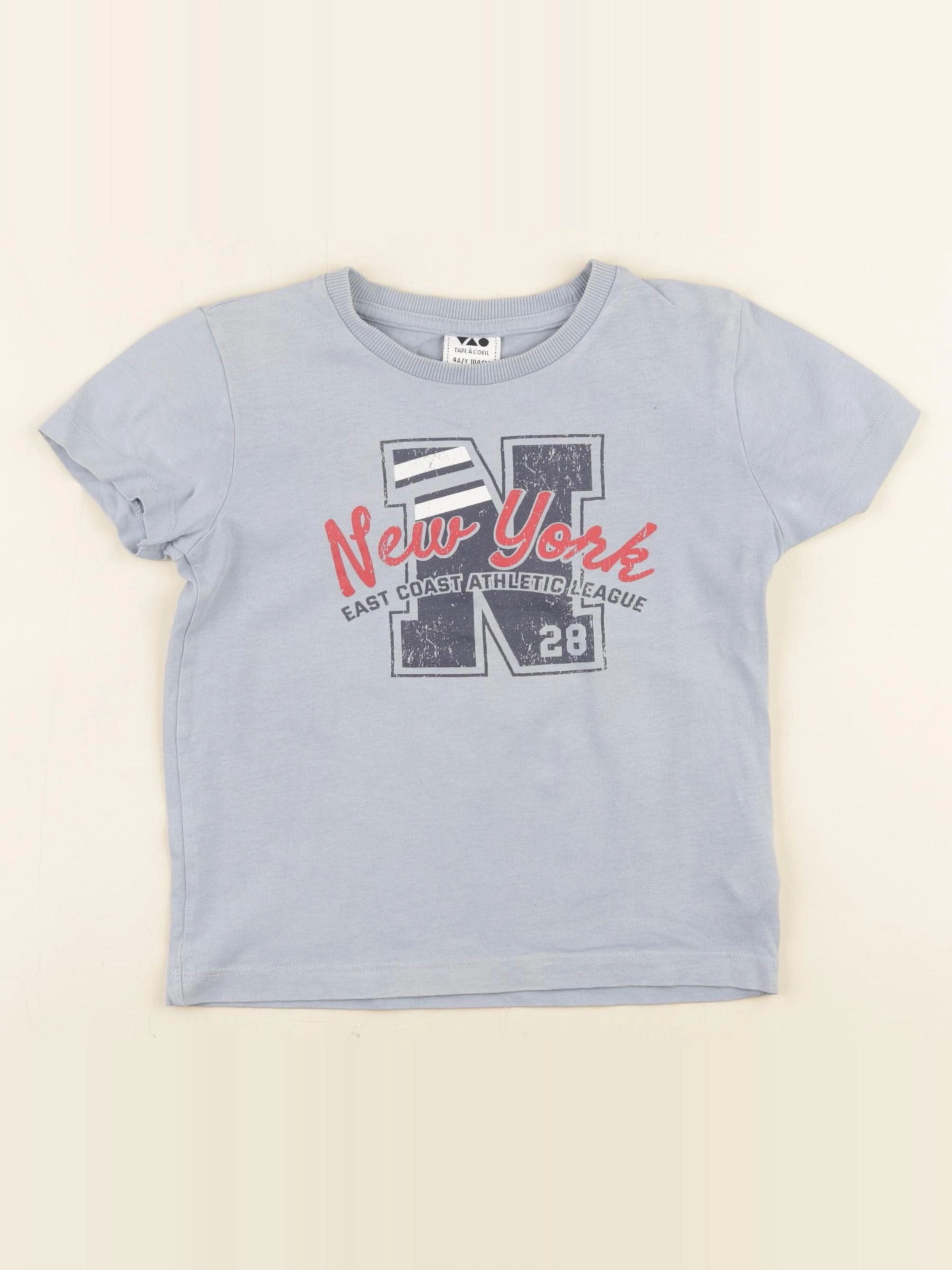 Tape à l'oeil - tee-shirt bleu - 4 ans