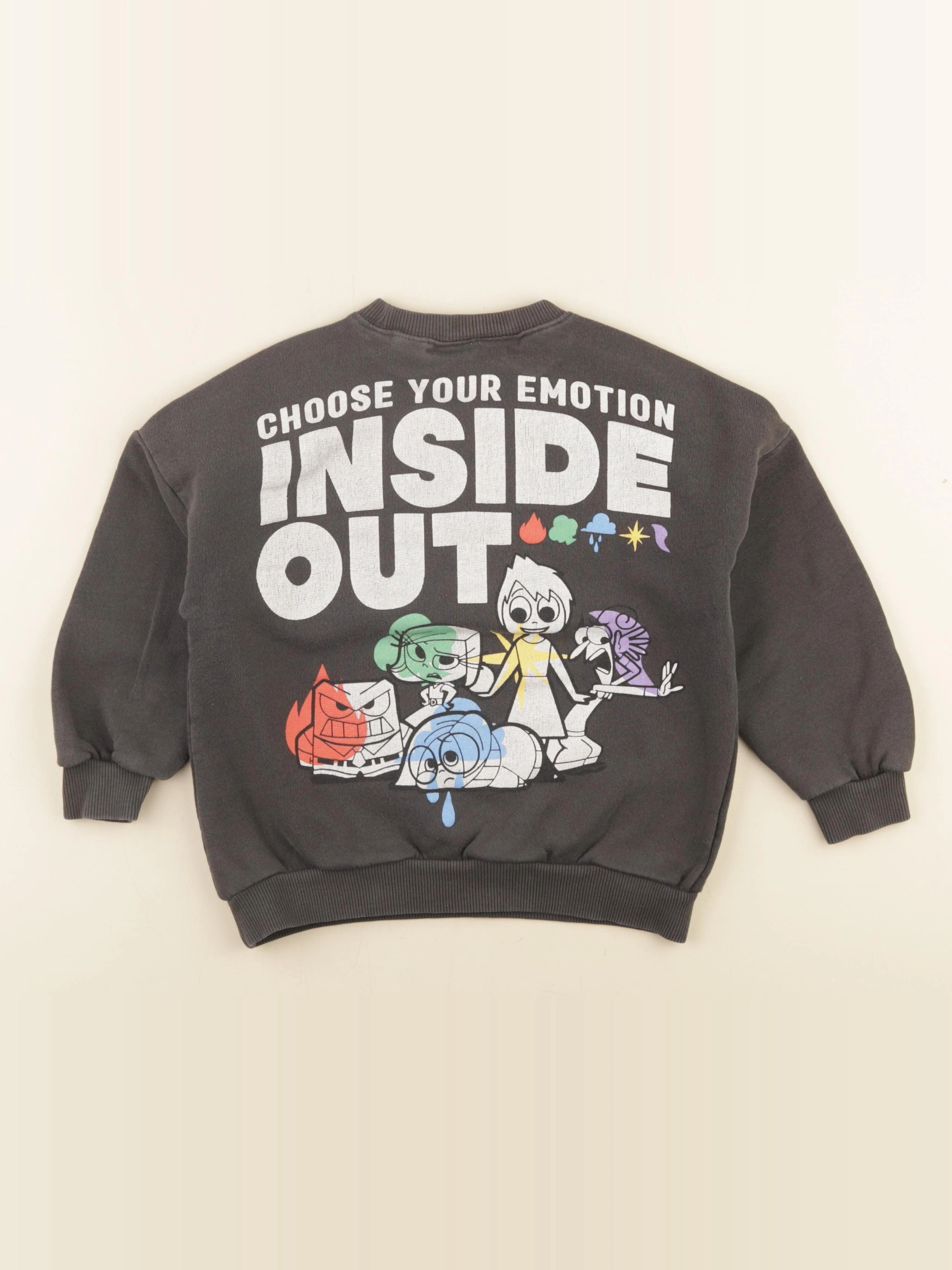 Zara - sweat imprimé au dos gris - 5 ans