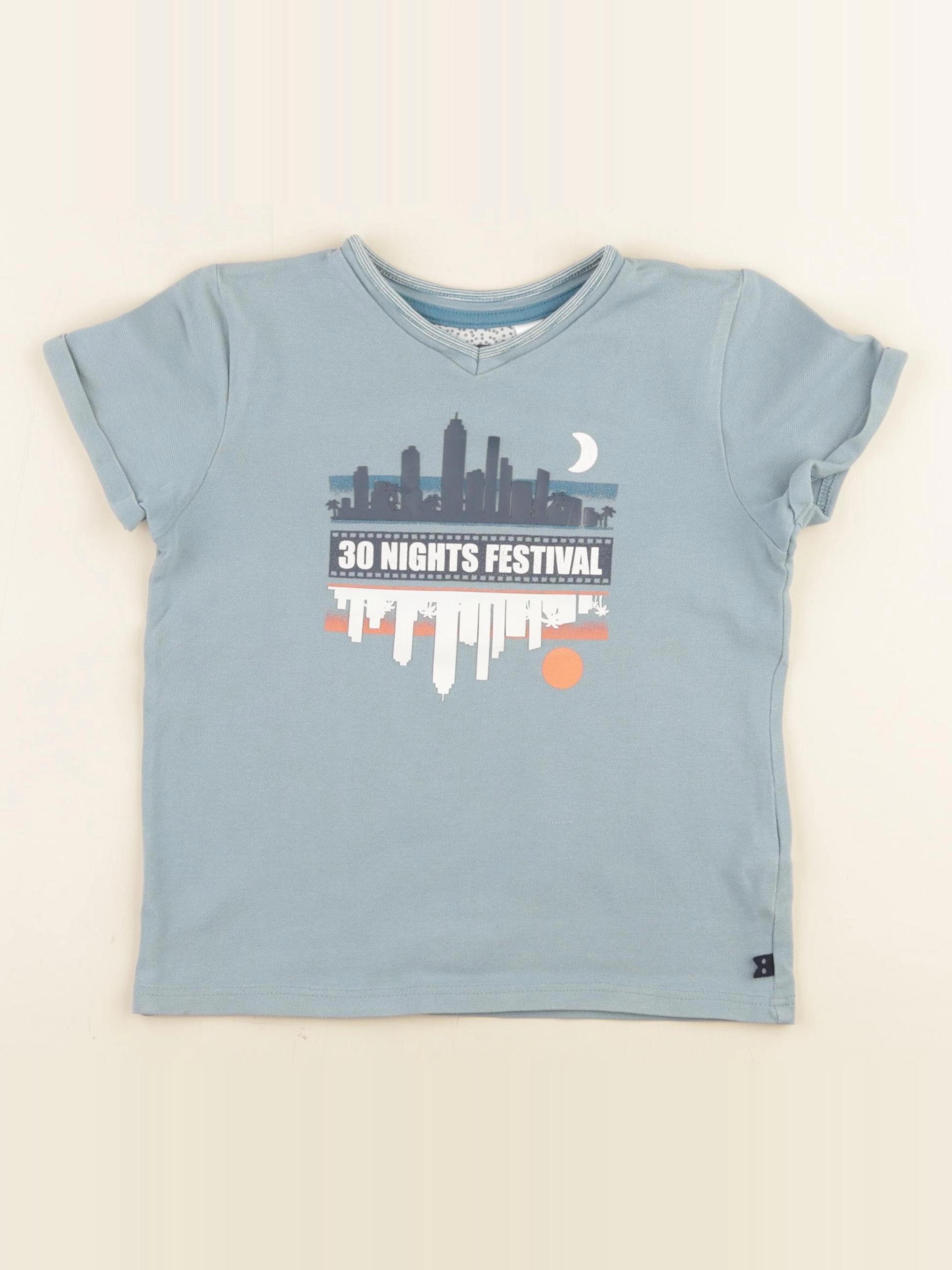 Okaidi - tee-shirt bleu - 4 ans