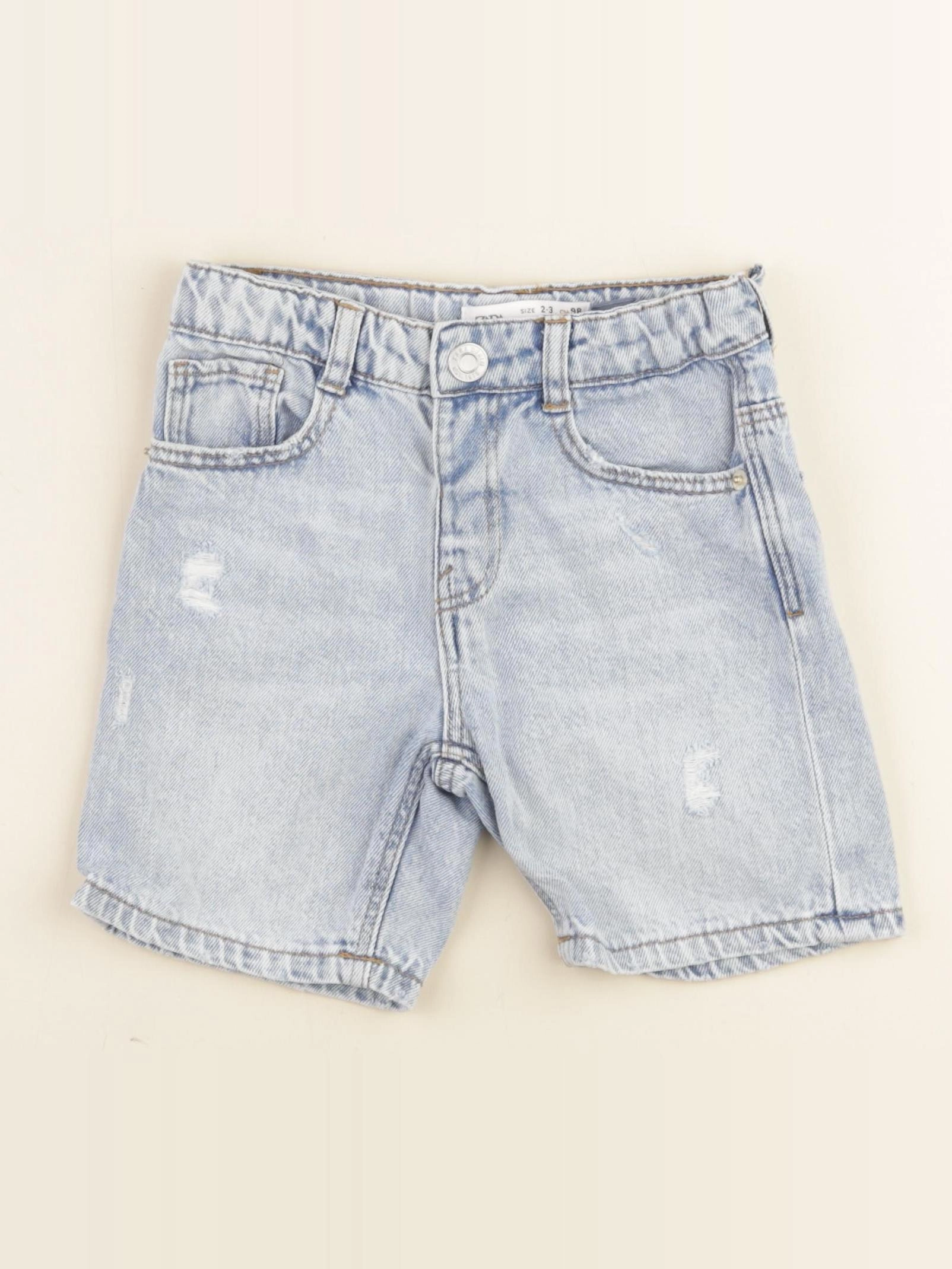 Zara - short bleu - 2/3 ans