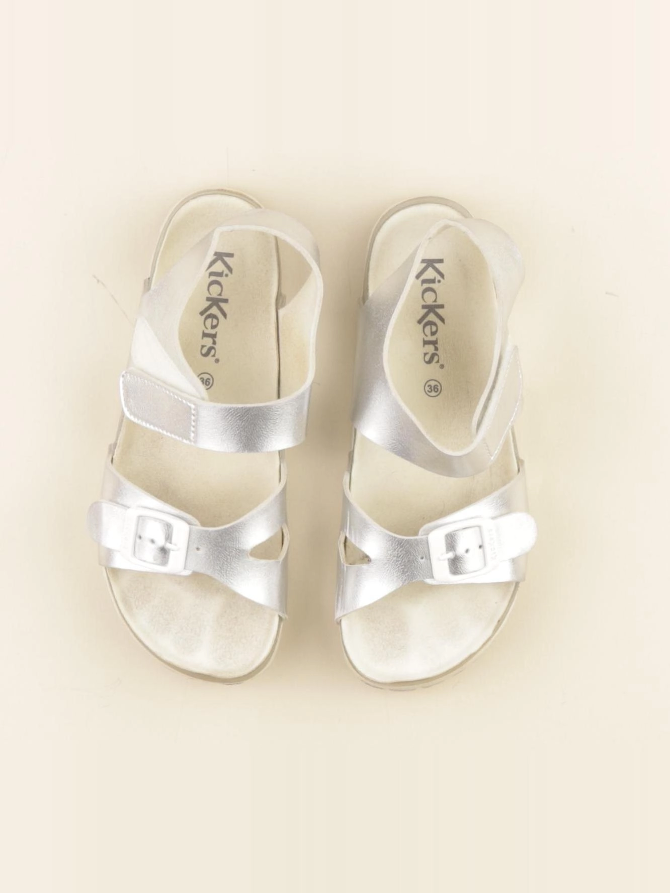 Kickers - sandales argent, gris - pointure 36