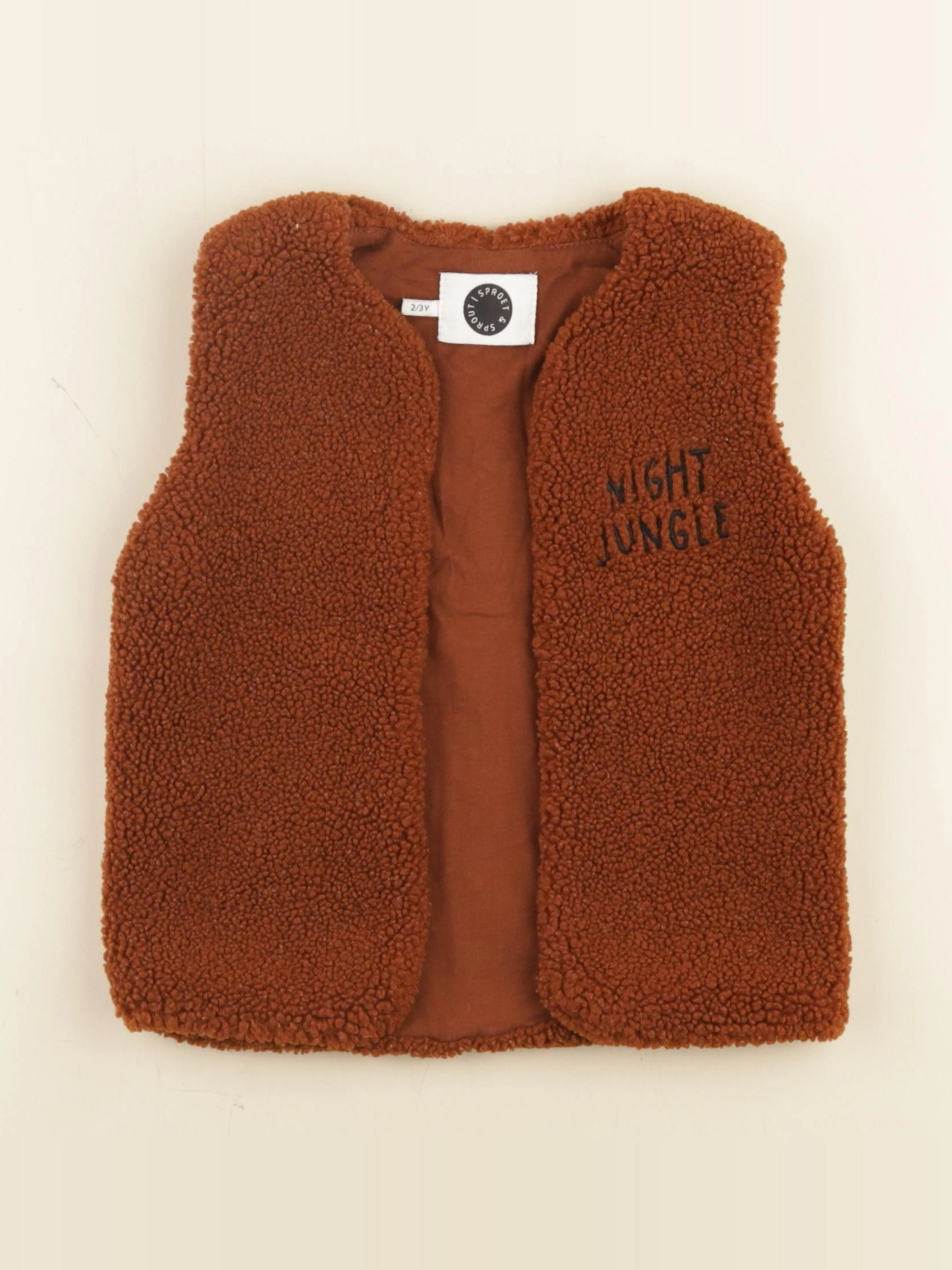 Sproet & Sprout - gilet marron - 2/3 ans