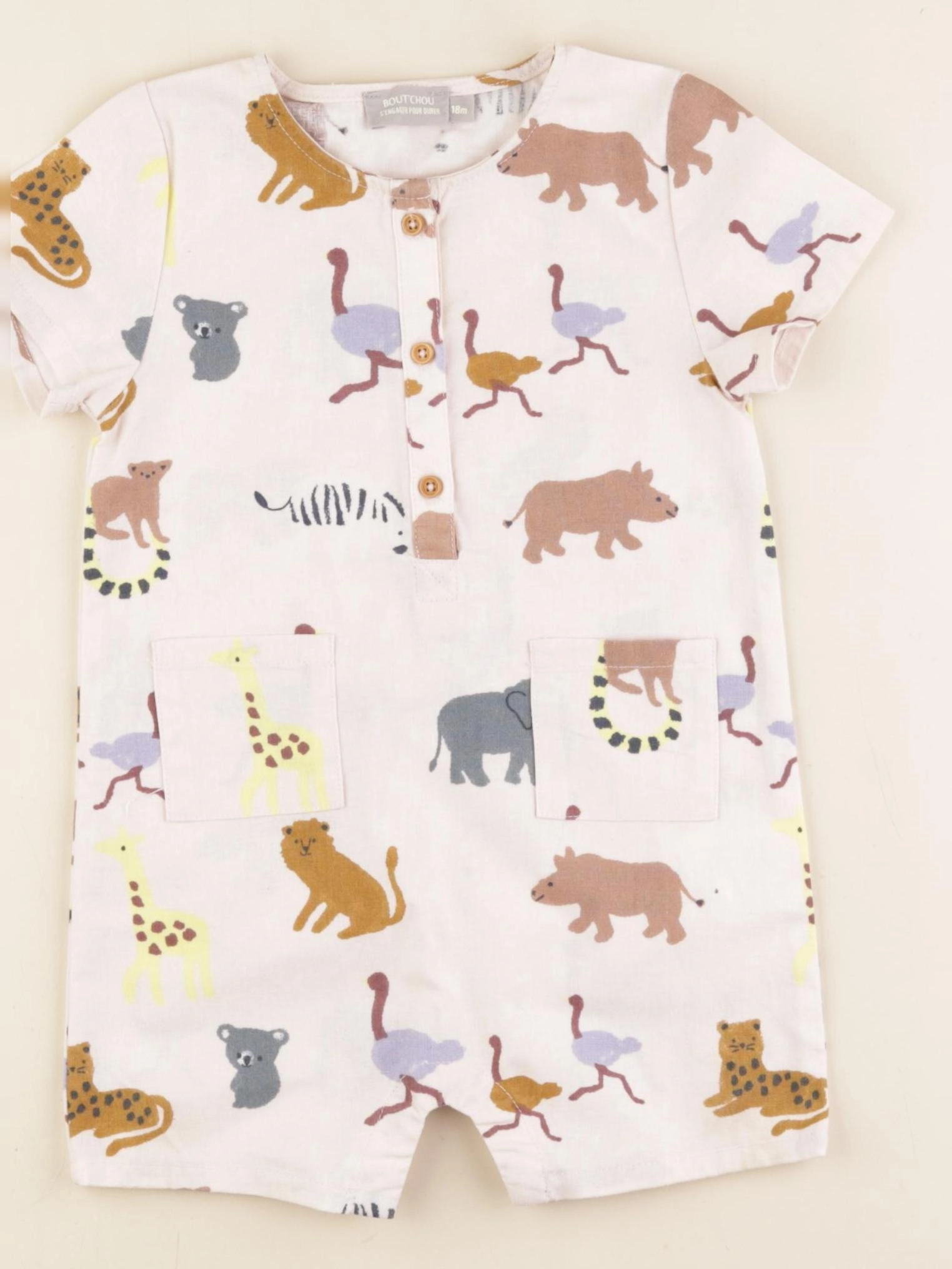 Boutchou - combinaison blanc - 18 mois