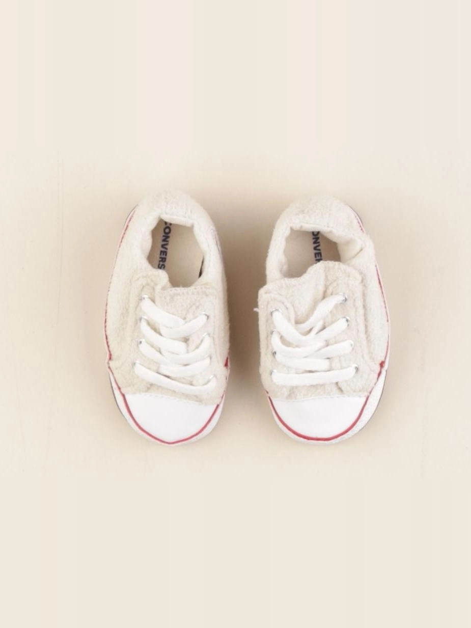 Converse - tennis à scratch/ lacets beige - pointure 19