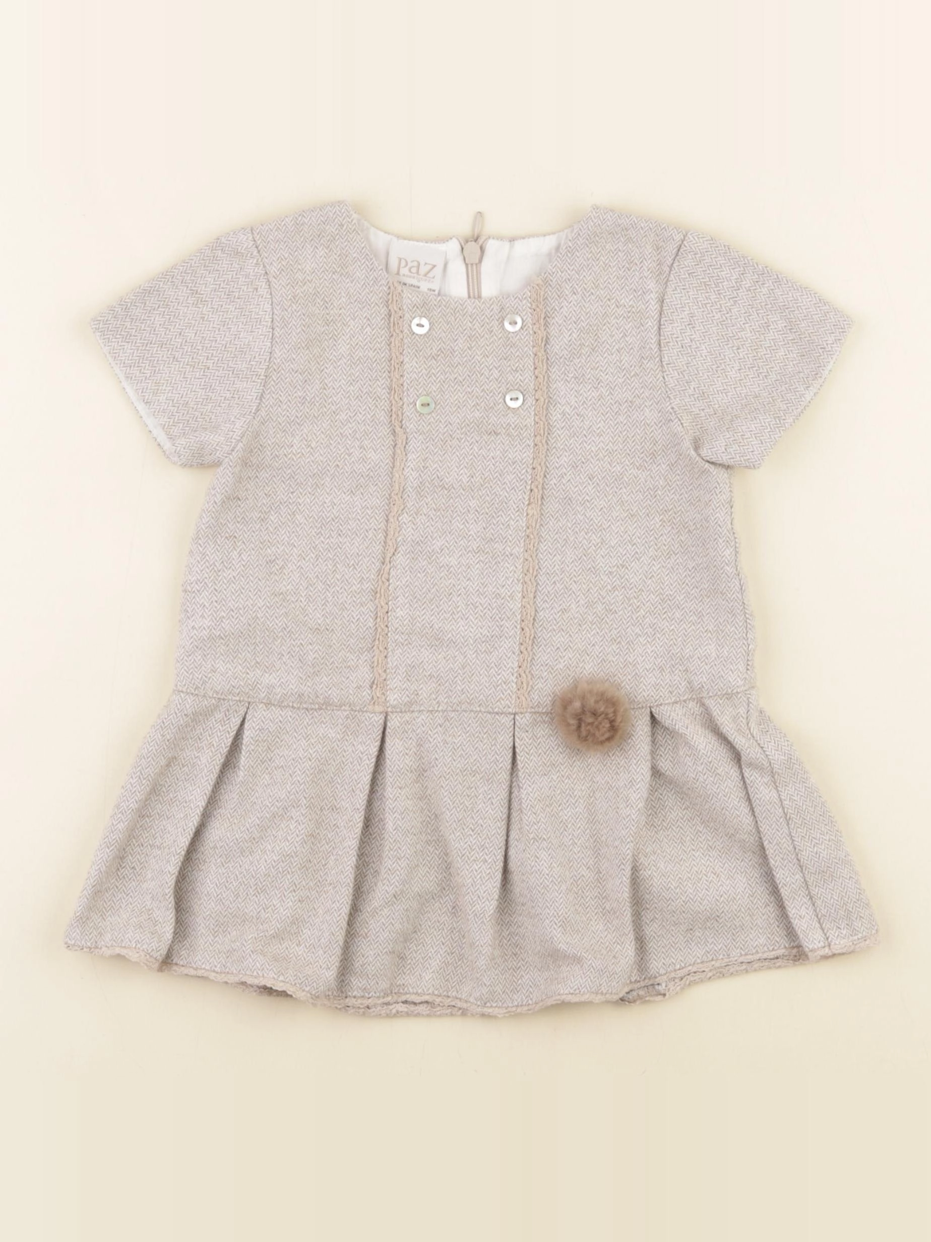 Paz Rodriguez - robe beige - 18 mois