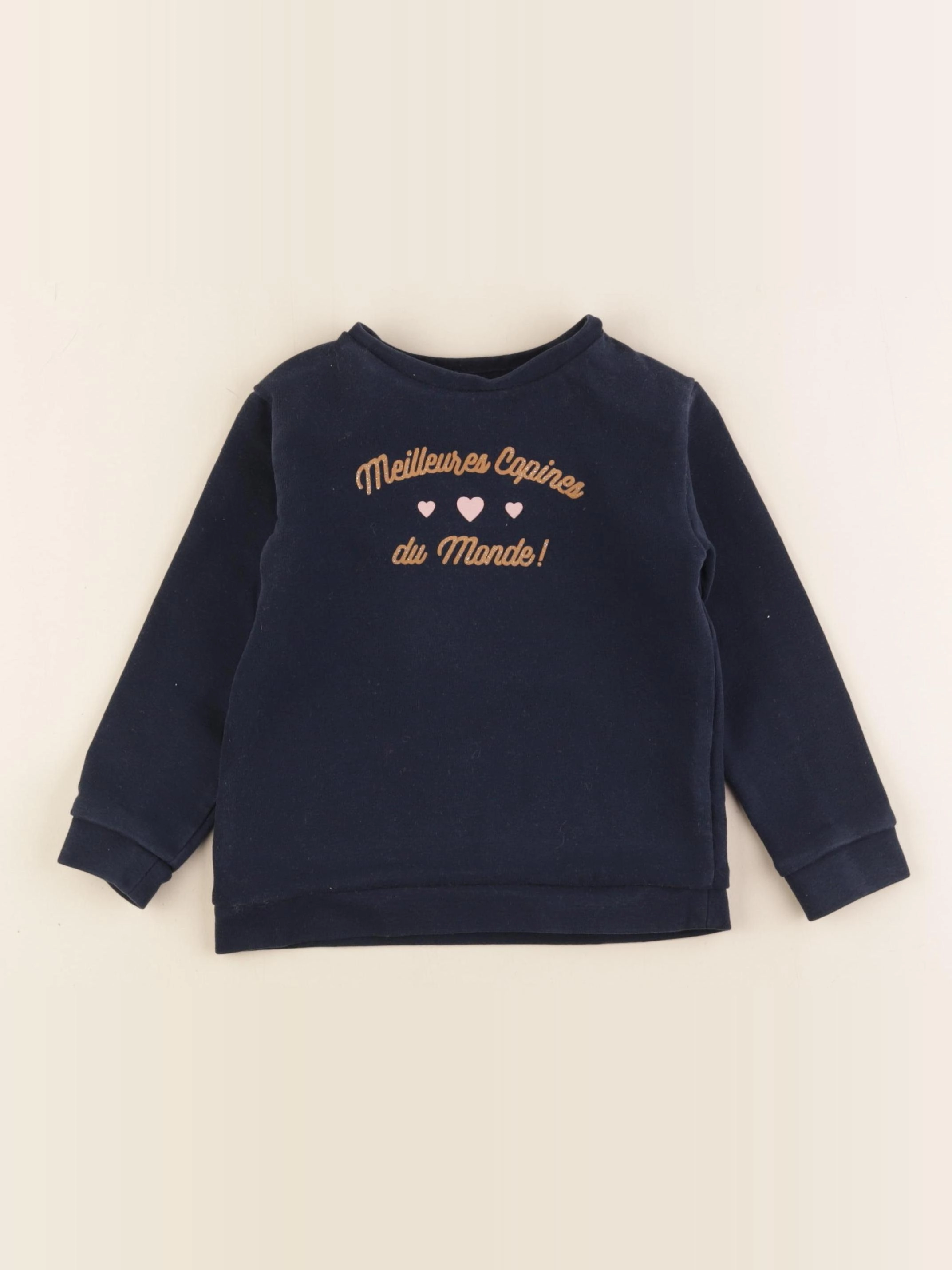Vertbaudet - sweat bleu - 4 ans