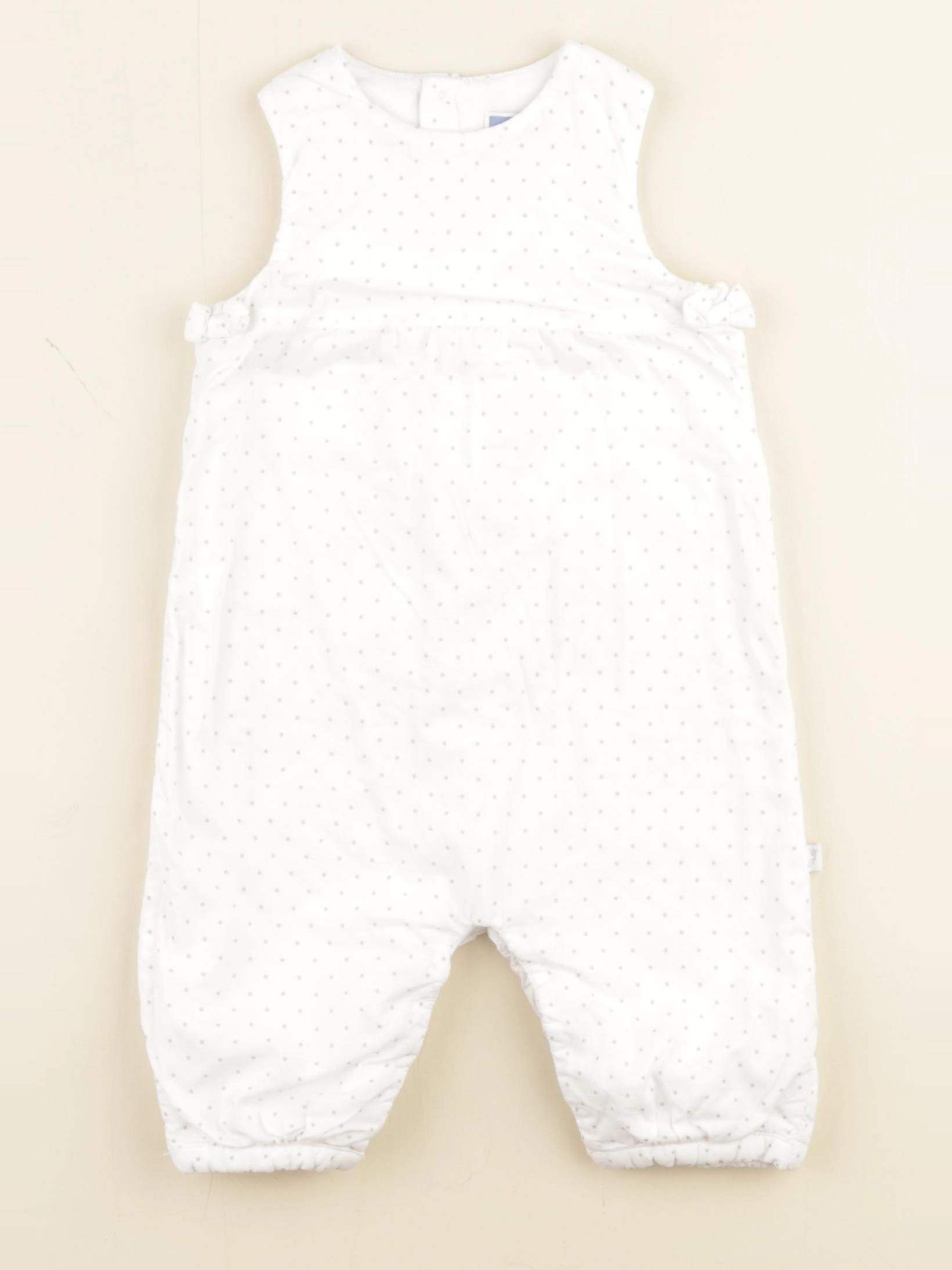 Jacadi - combinaison blanc, gris - 6 mois