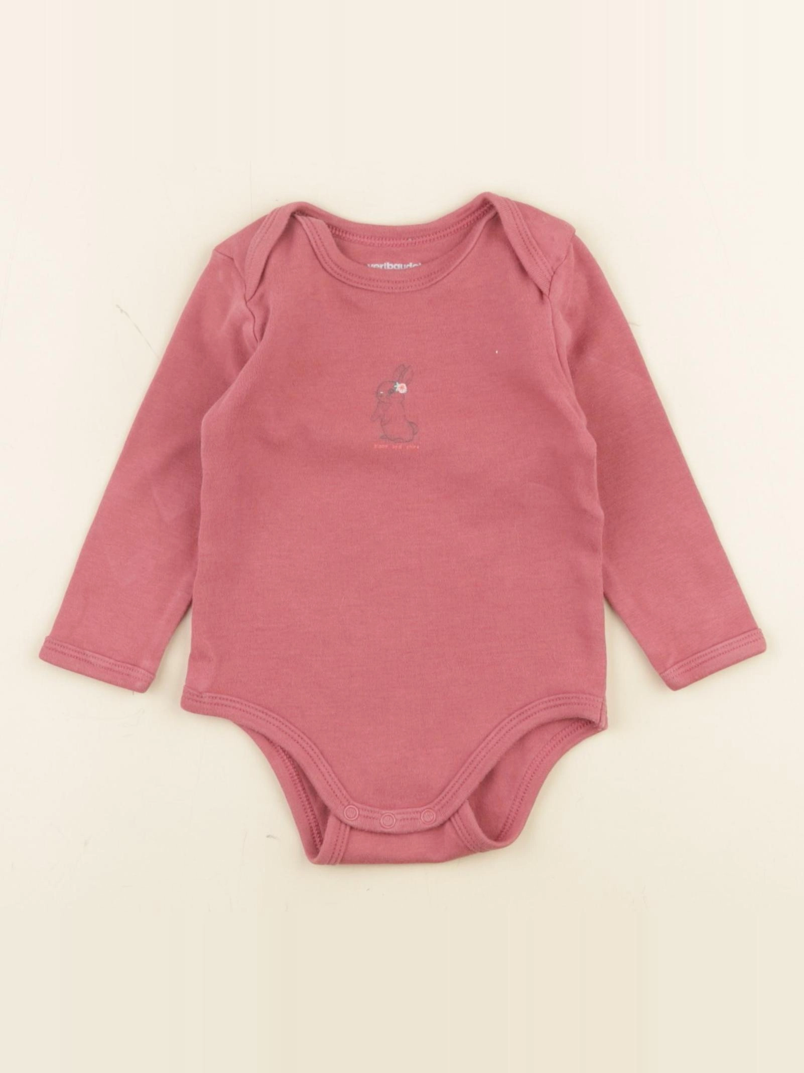 Petit Bateau - body rose - 9 mois