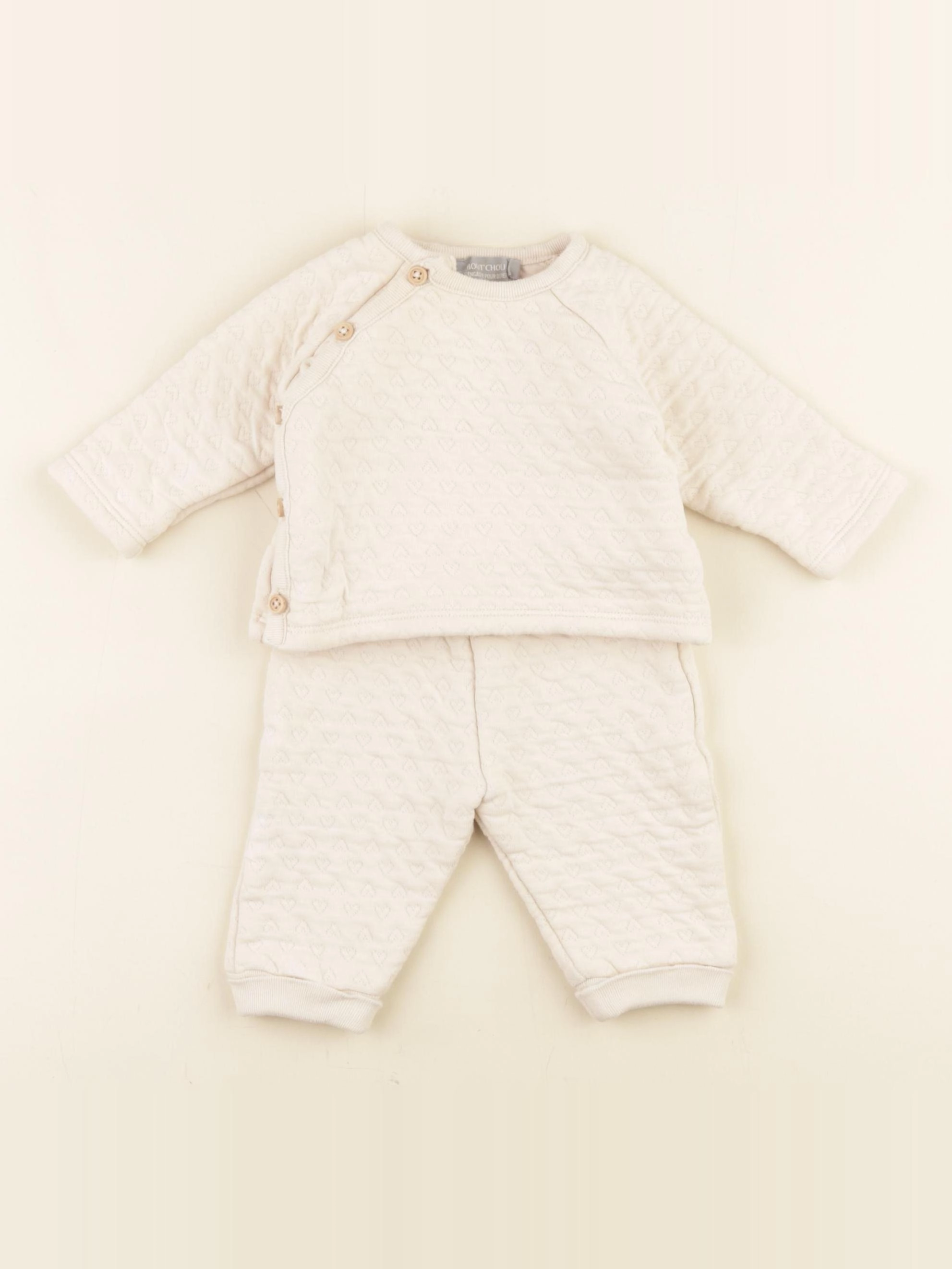 Boutchou - ensemble beige - 3 mois