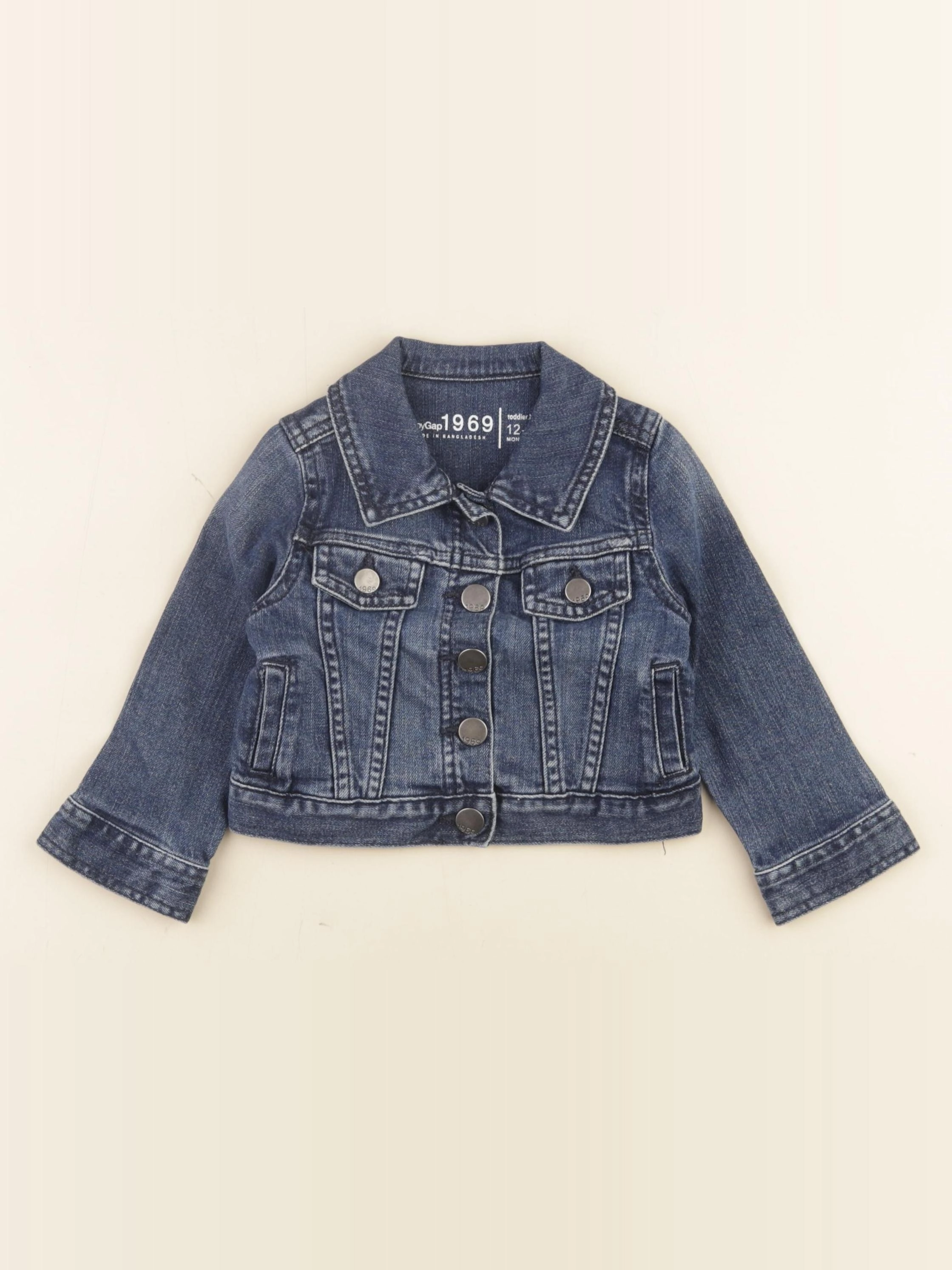 GAP - veste bleu - 12/18 mois