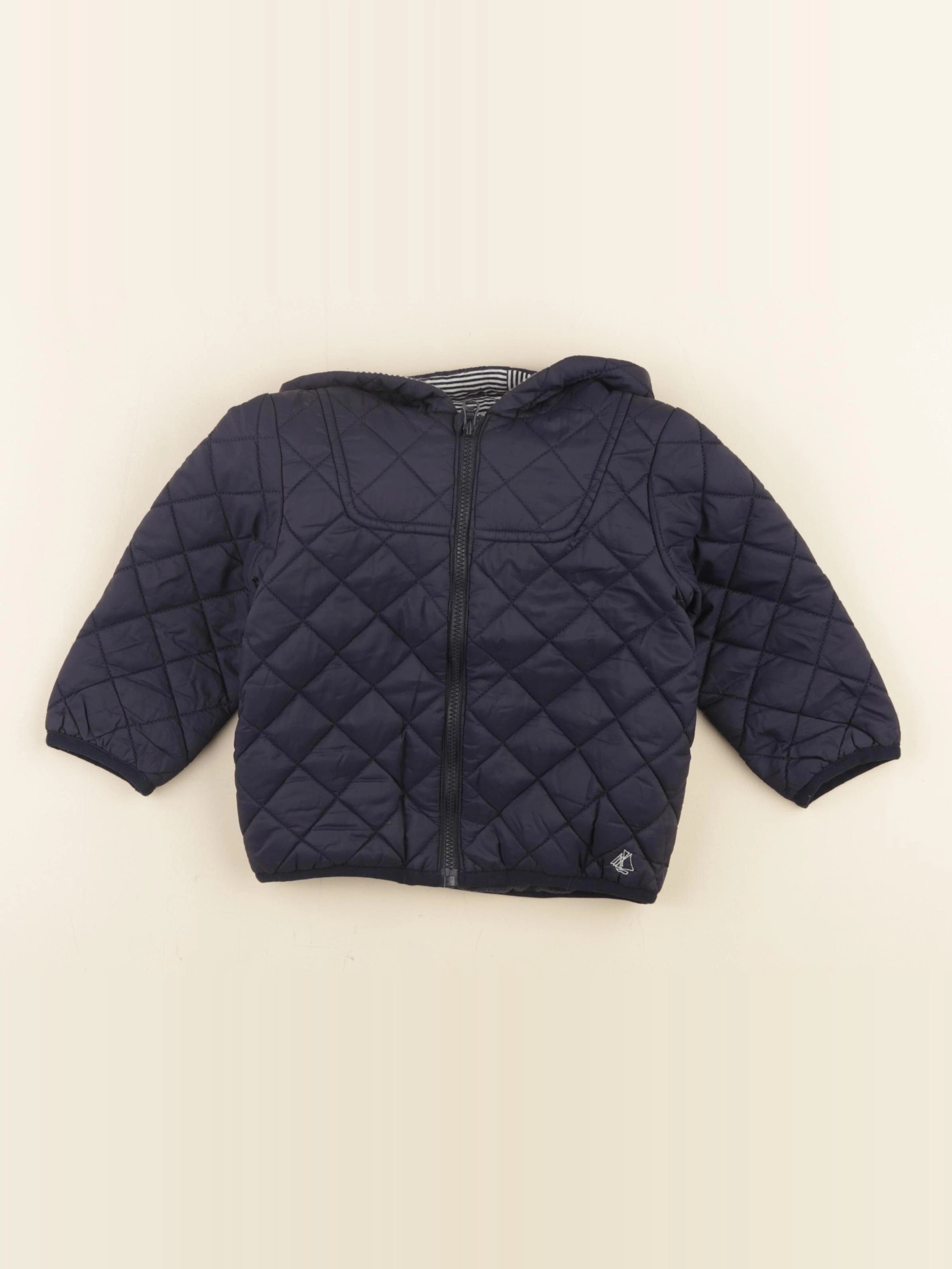 Petit Bateau - doudoune bleu - 18 mois