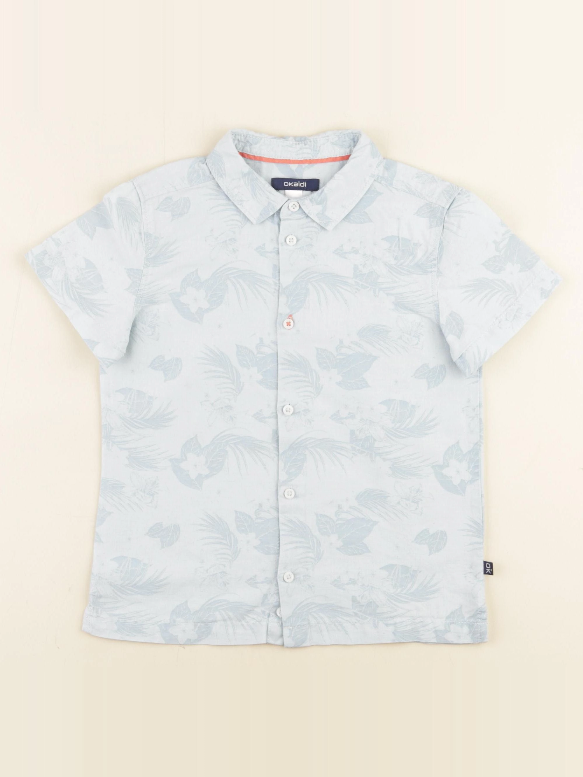 Okaidi - chemise bleu - 4 ans