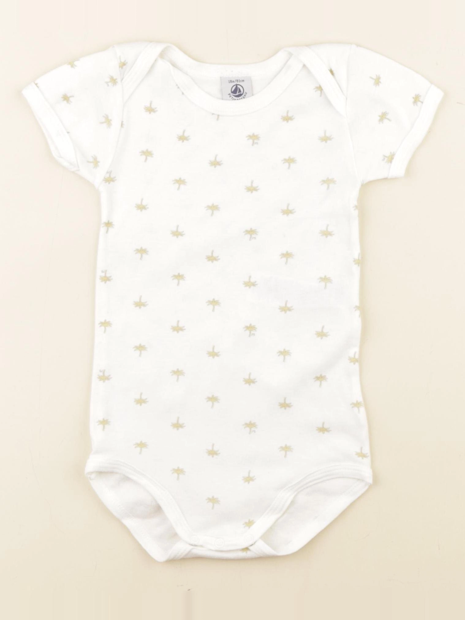 Petit Bateau - body blanc - 18 mois