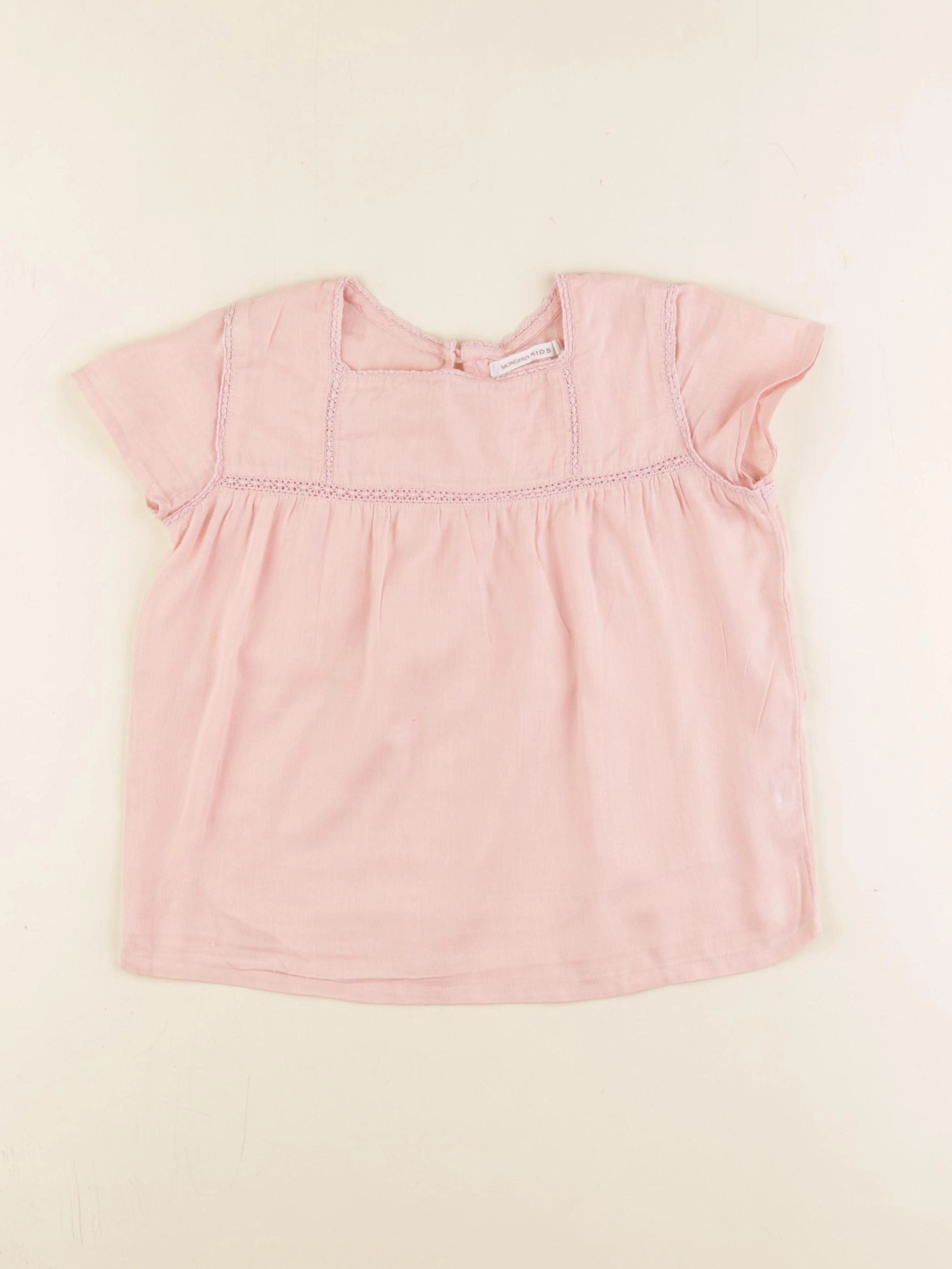 Monoprix - blouse rose - 5 ans