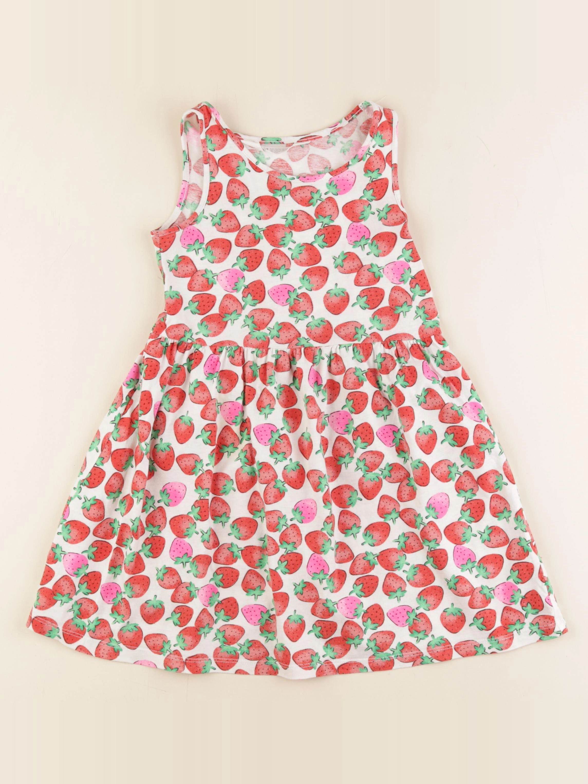 H&M - robe rouge - 5/6 ans