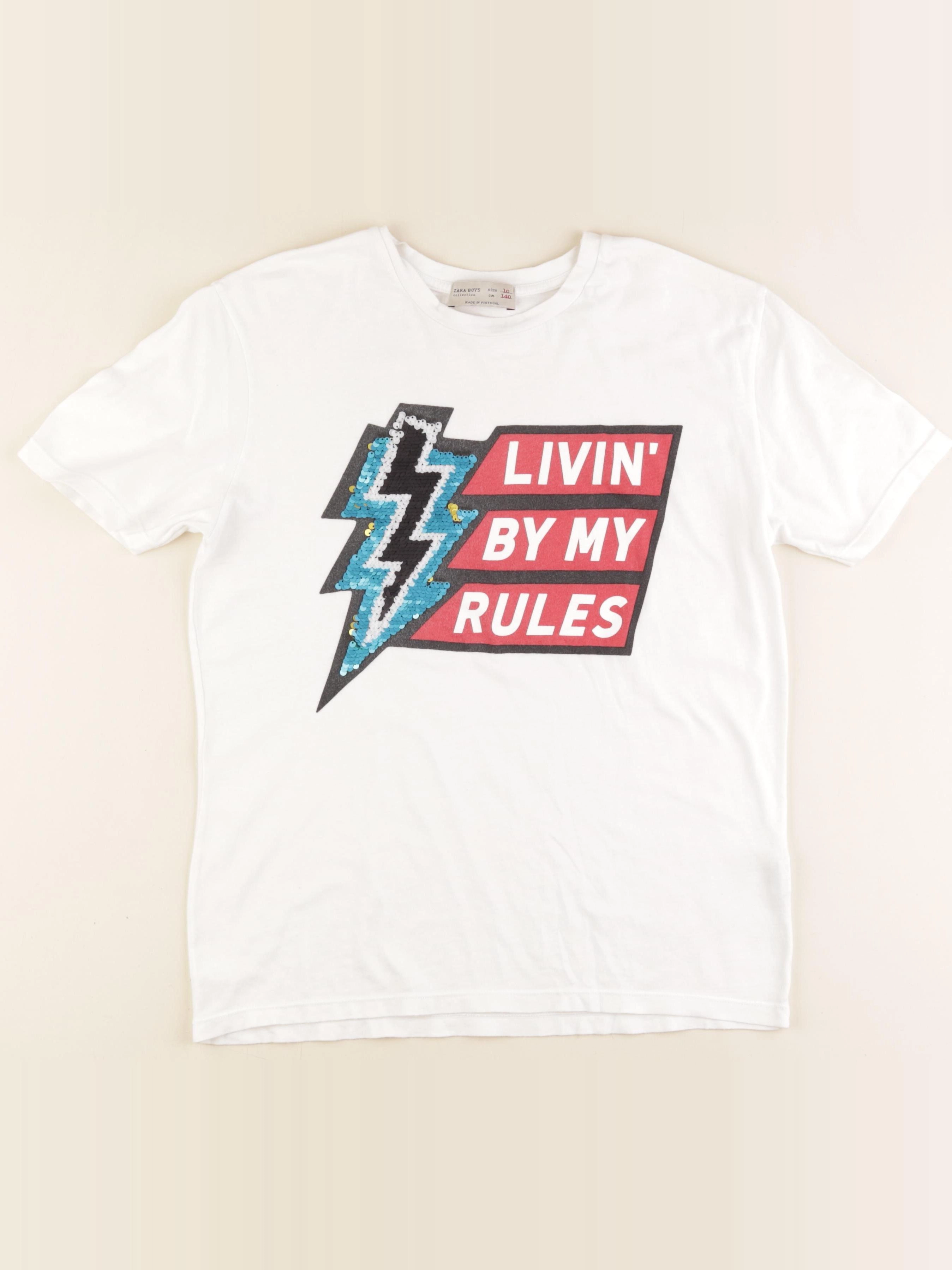 Zara - tee-shirt blanc - 10 ans