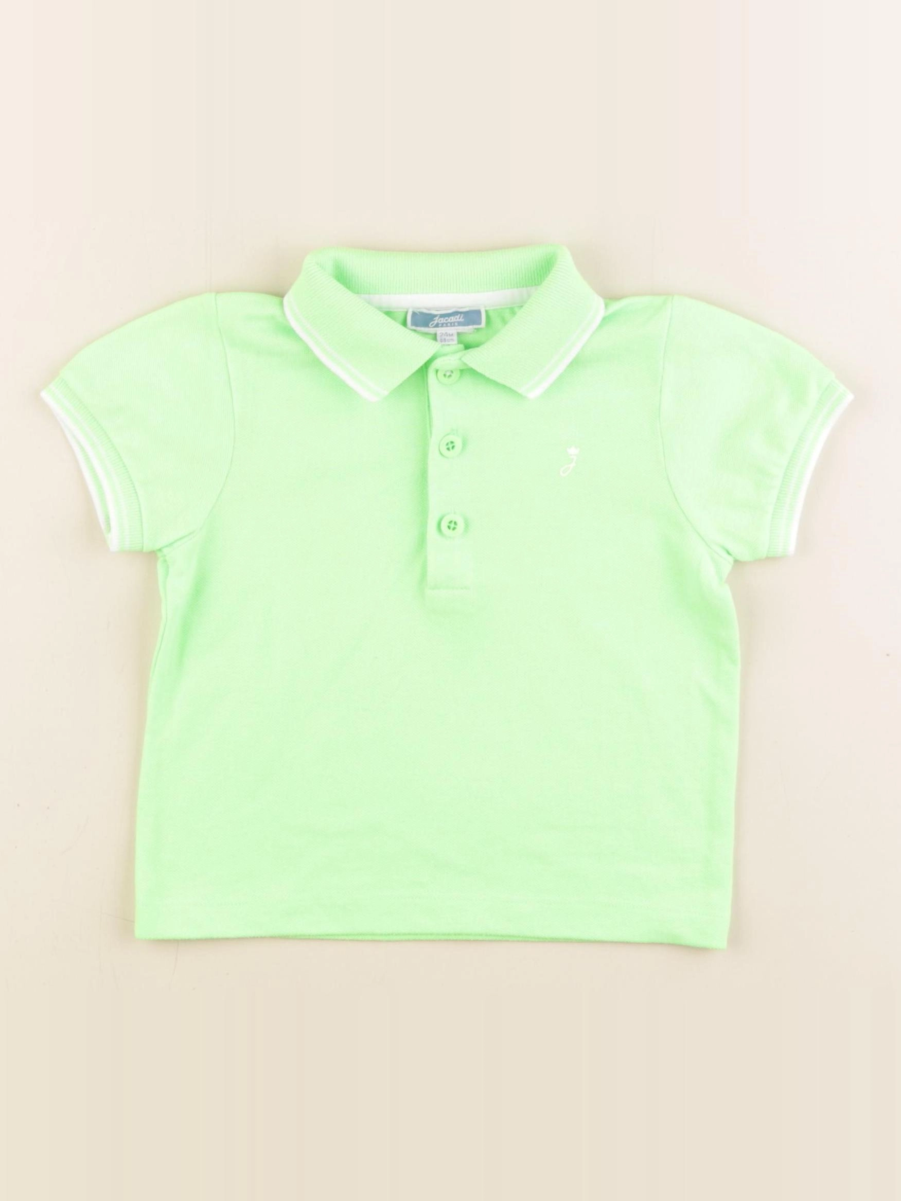 Jacadi - polo vert fluo - 24 mois