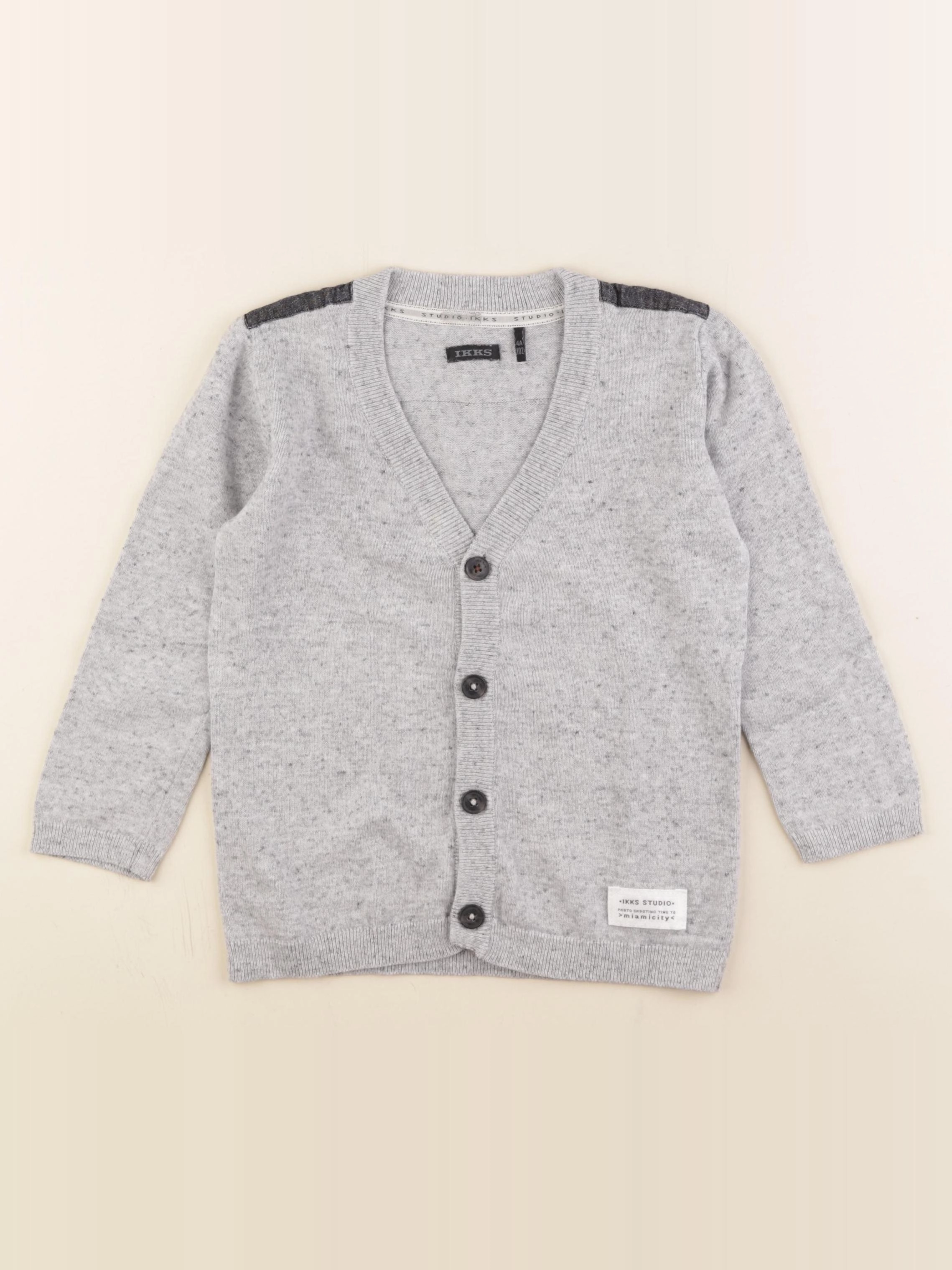 IKKS - gilet gris - 4 ans