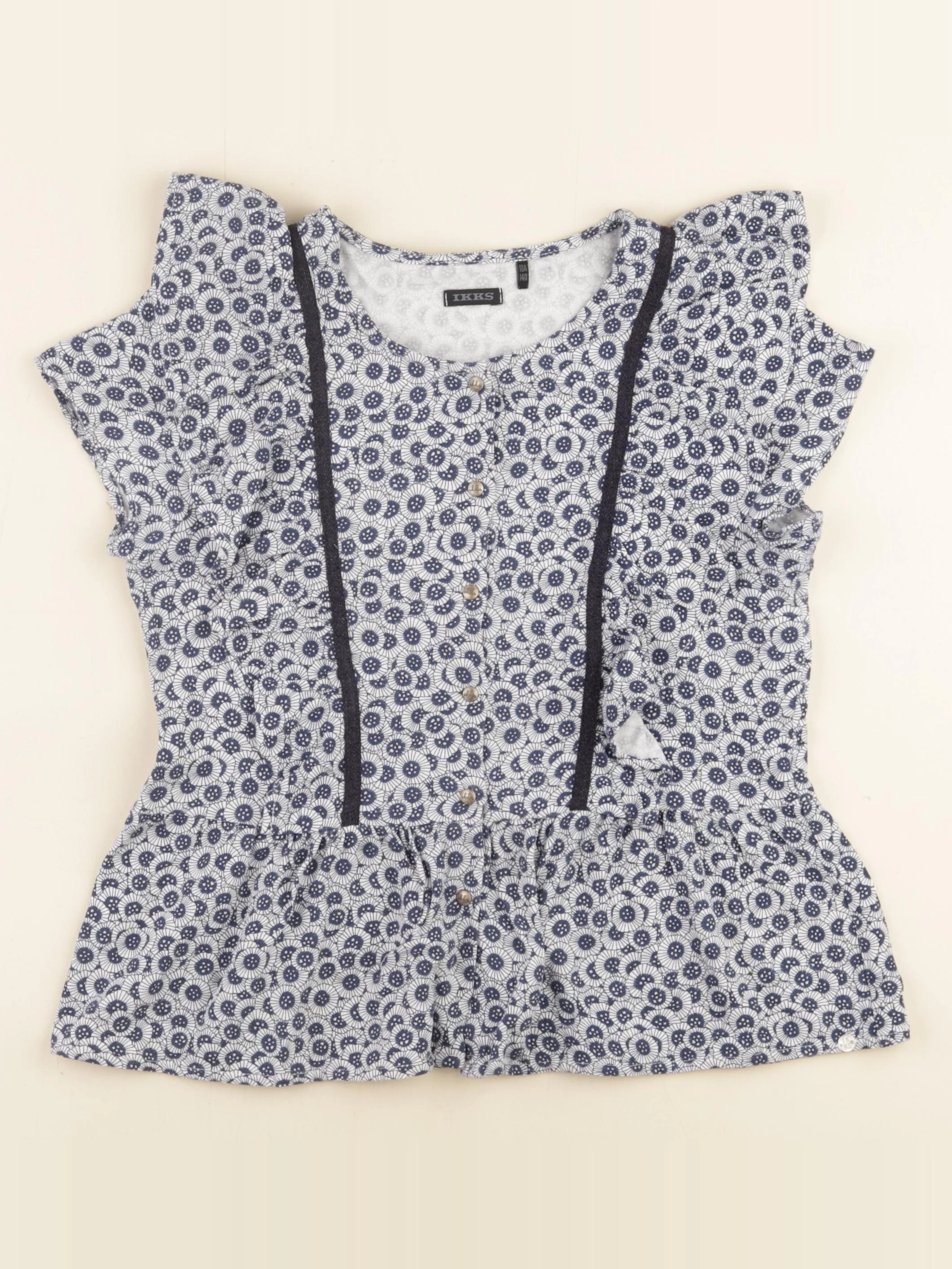 IKKS - blouse bleu - 10 ans