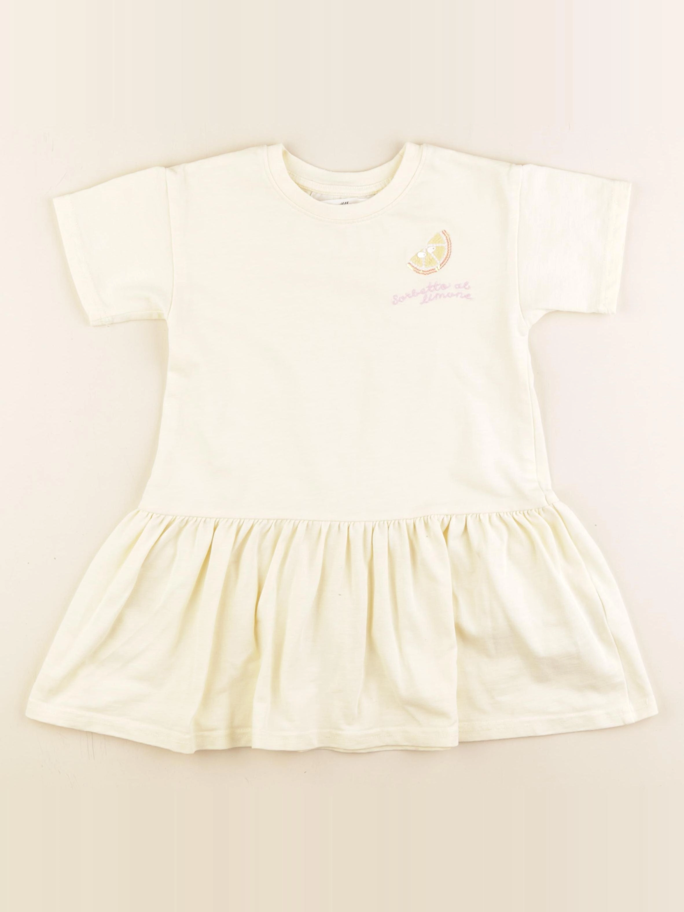 H&M - robe jaune - 3/4 ans