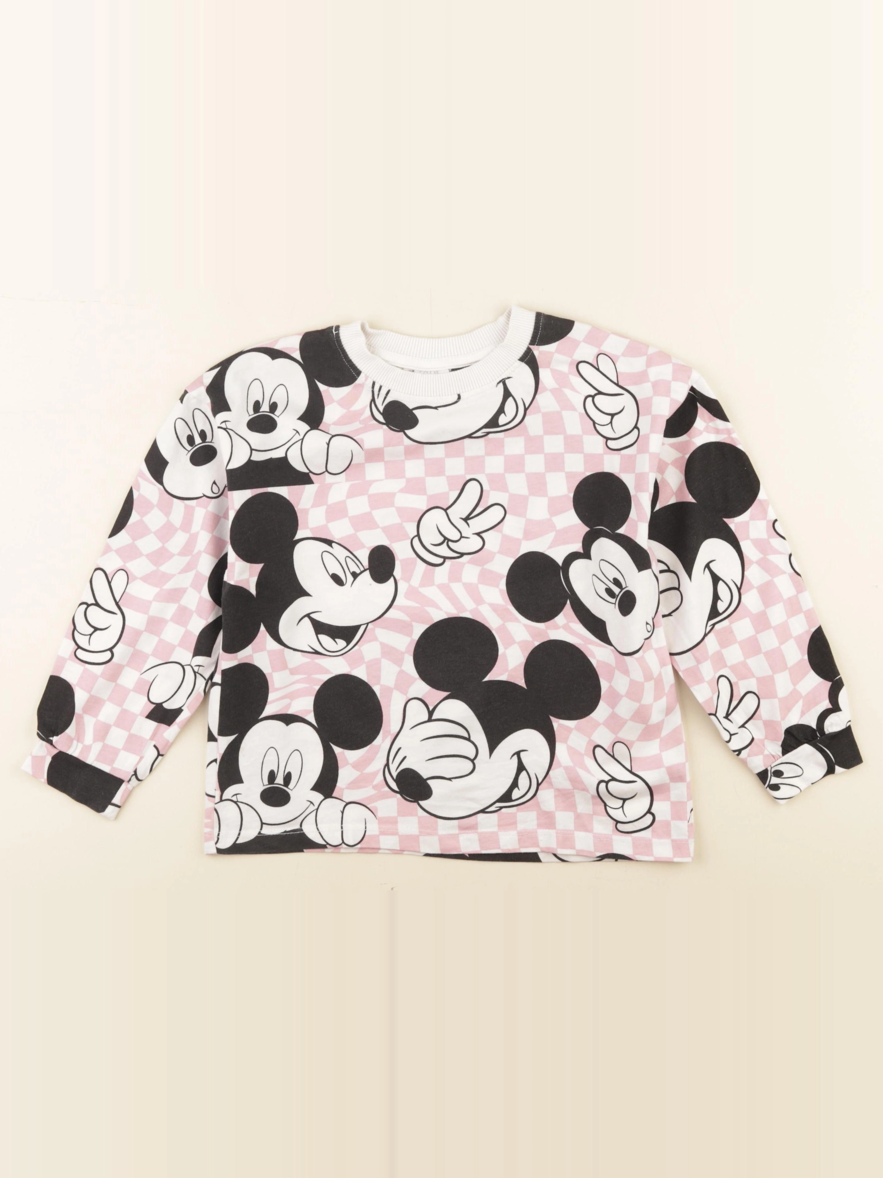 Zara - tee-shirt blanc, noir, rose - 7 ans